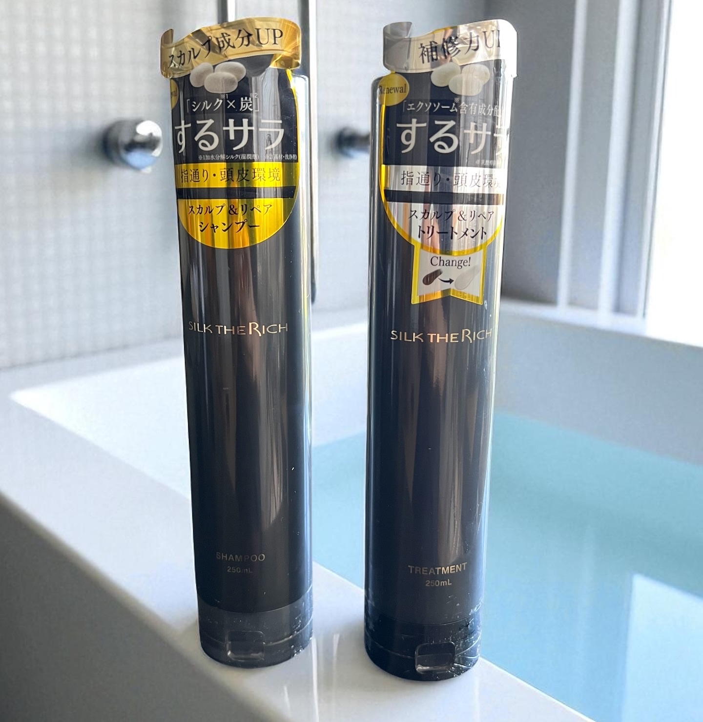 SILK THE RICH スカルプ&リペア シャンプー・トリートメント/SILK THE RICH/市販シャンプーを使ったクチコミ（2枚目）