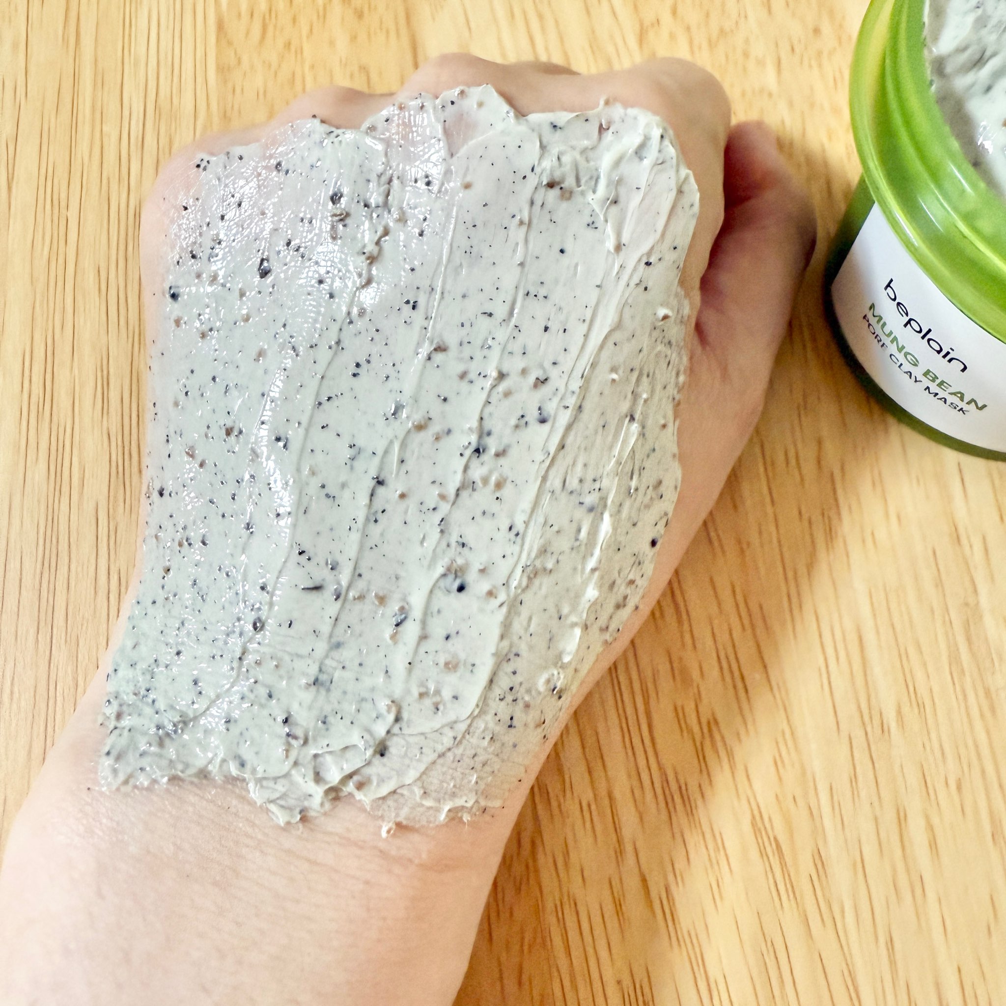 緑豆毛穴クレイパック/beplain/洗い流すパック・マスクを使ったクチコミ（3枚目）