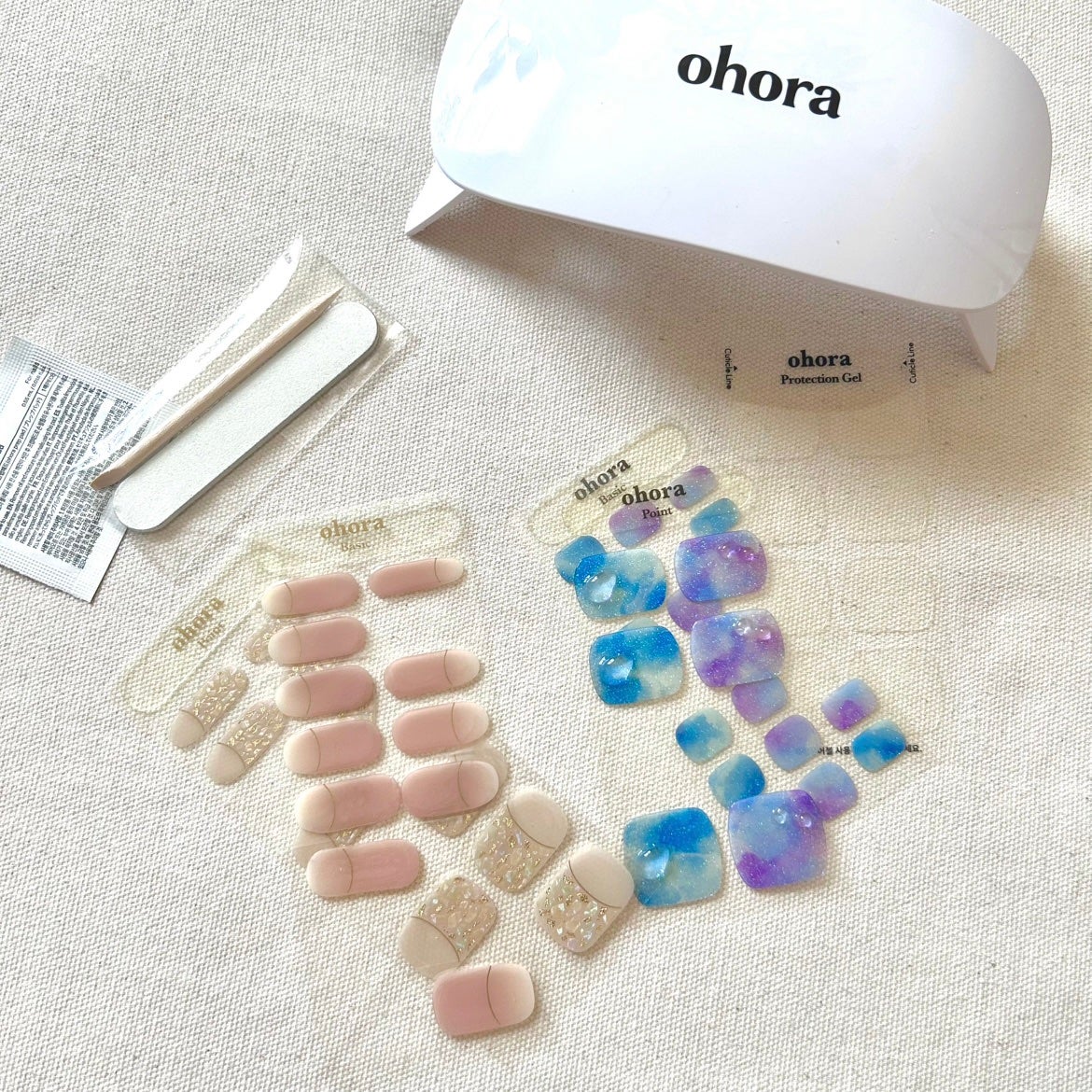 セミキュアジェルネイル(ハンド)/ohora/ネイルシールを使ったクチコミ(4枚目)