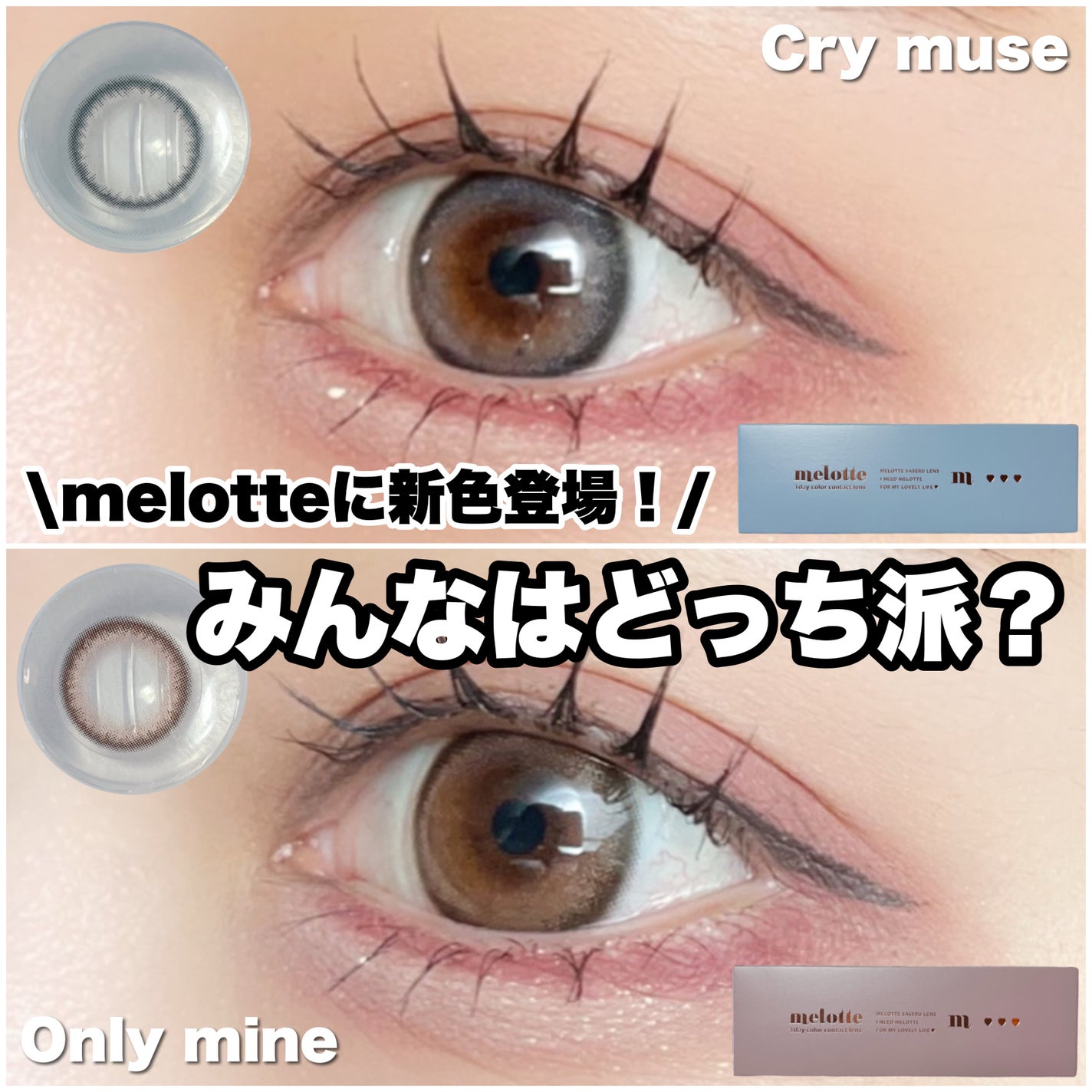 melotte 1day/melotte/ワンデー(1DAY)カラコンを使ったクチコミ(1枚目)