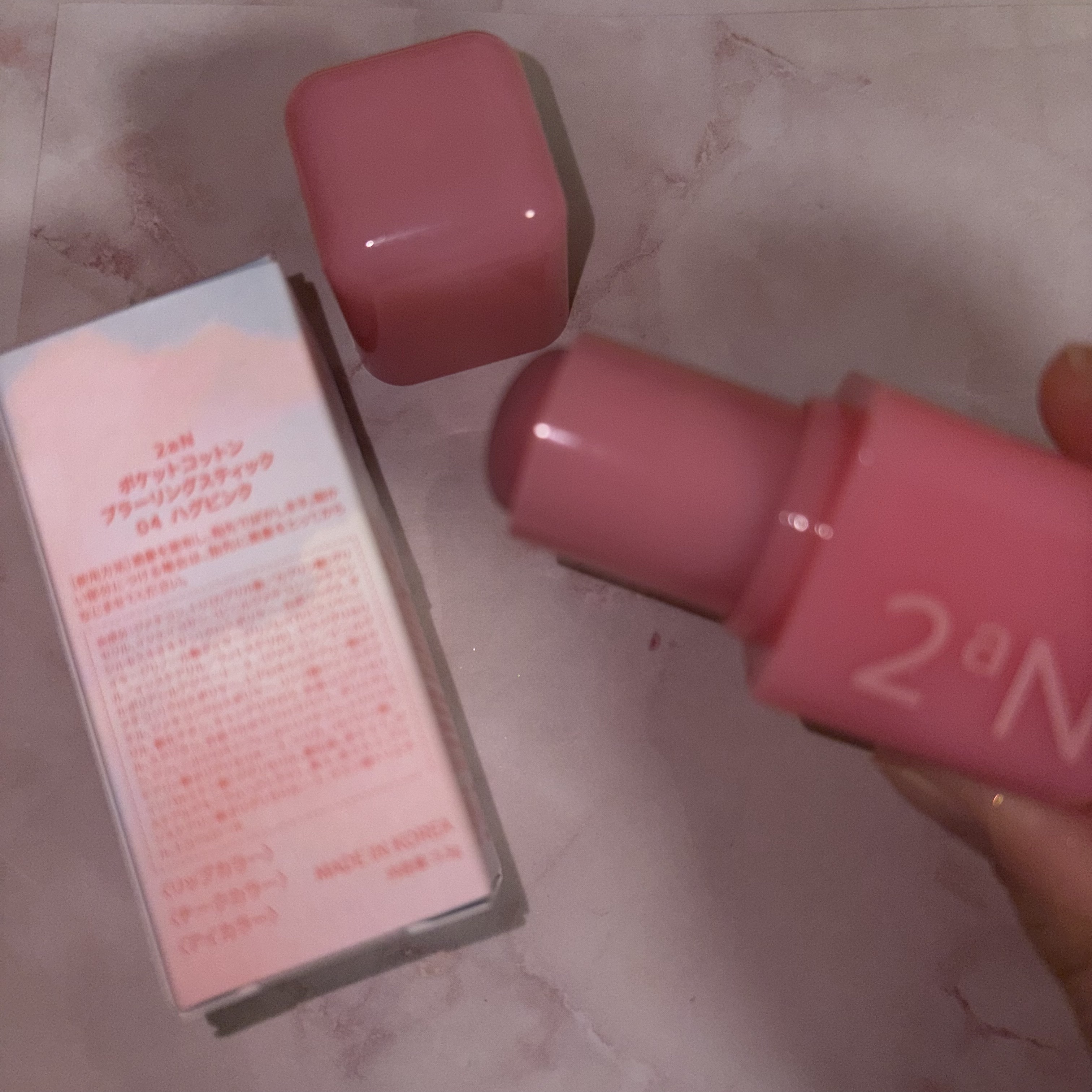 ポケットコットンブラーリングスティック/2aN/ジェル・クリームチークを使ったクチコミ（3枚目）