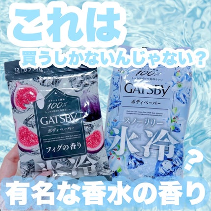 ギャツビーボディペーパー氷冷フィグの香り/ギャツビー/ボディシートを使ったクチコミ(1枚目)