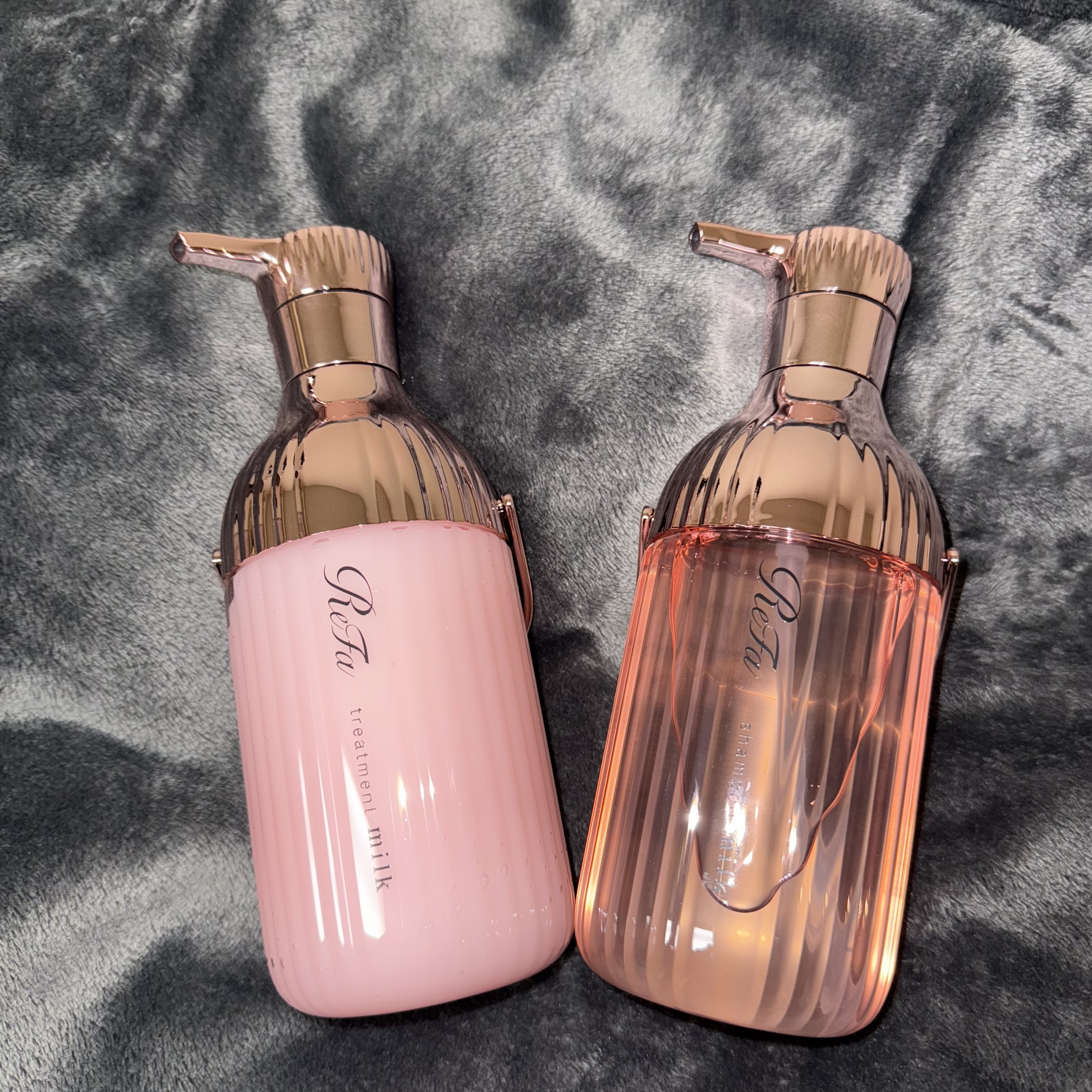 リファミルクプロテインシャンプーピンク/トリートメントピンク/ReFa/市販シャンプーを使ったクチコミ（1枚目）