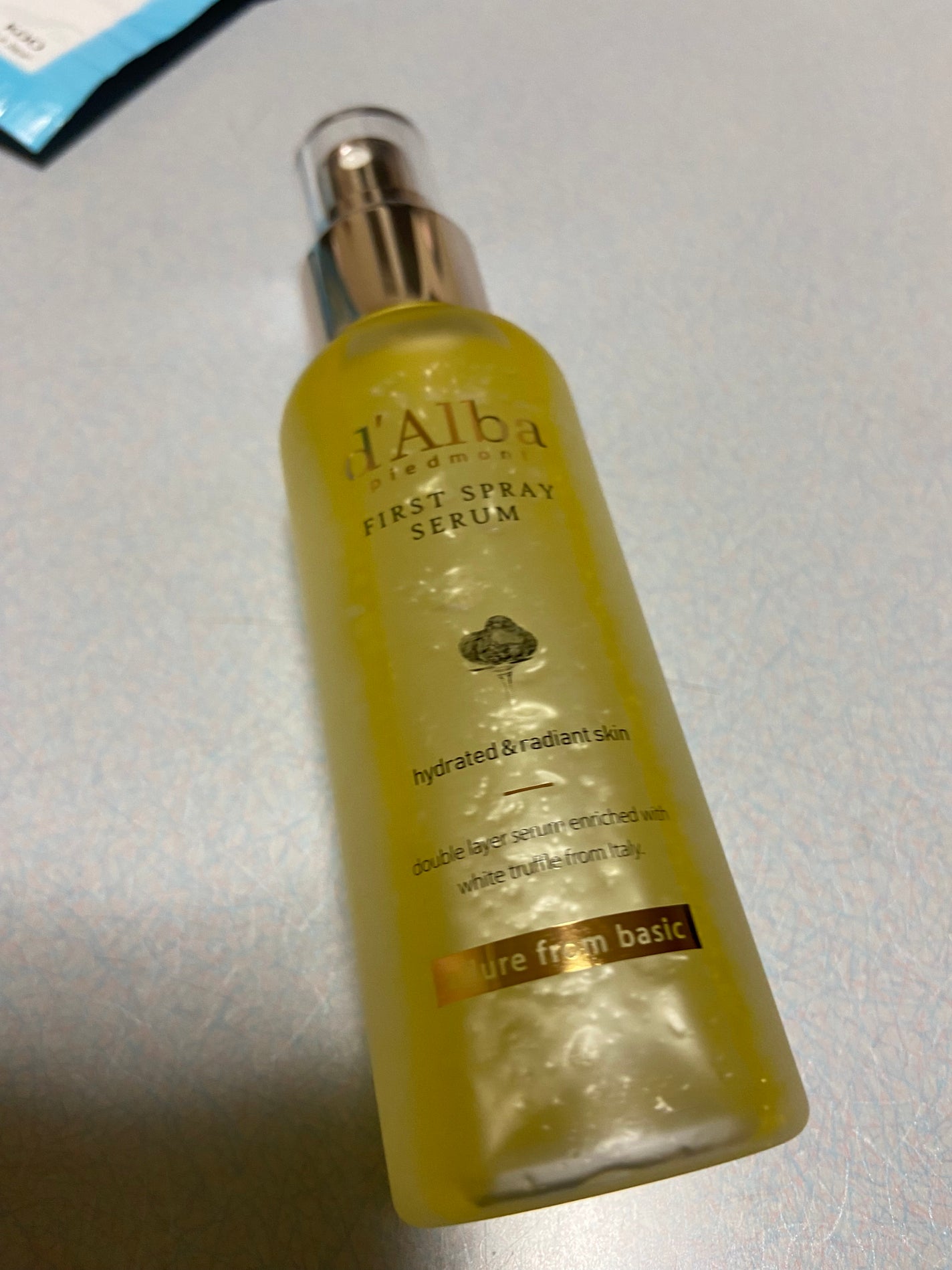 ダルバ ホワイトトリュフファーストスプレーセラム/ダルバ/ミスト状化粧水を使ったクチコミ(1枚目)