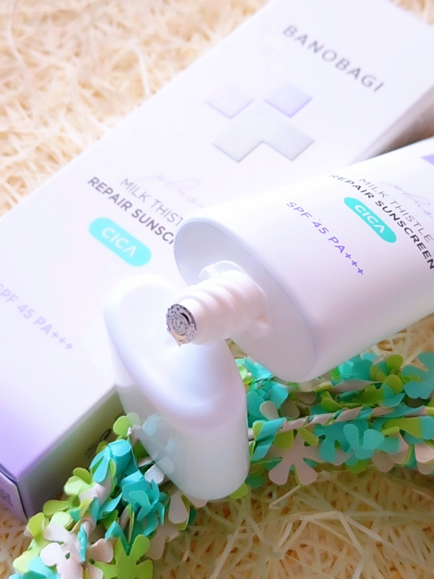 ミルクシスルリペアシカサンスクリーンプラス/BANOBAGI/日焼け止めミルクを使ったクチコミ（2枚目）