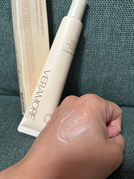 VERAMORE BRIGHTENING GLOWING SUN SERUM/VERAMORE/日焼け止めローションを使ったクチコミ(3枚目)
