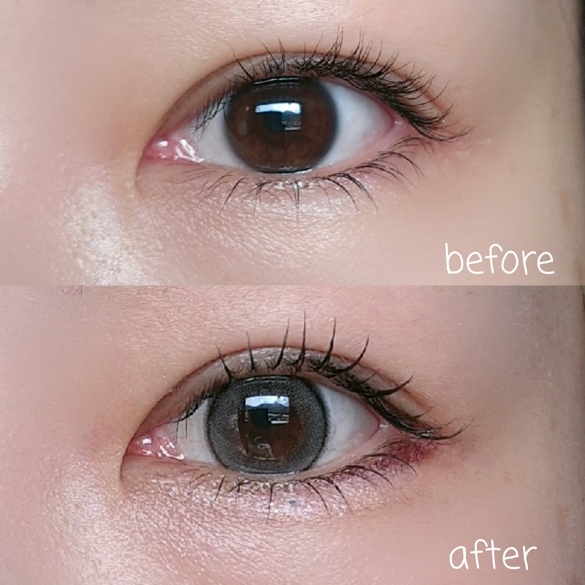 エンジェルアイズツーウィークUVM/Angel Eyes/カラーコンタクトレンズを使ったクチコミ（3枚目）