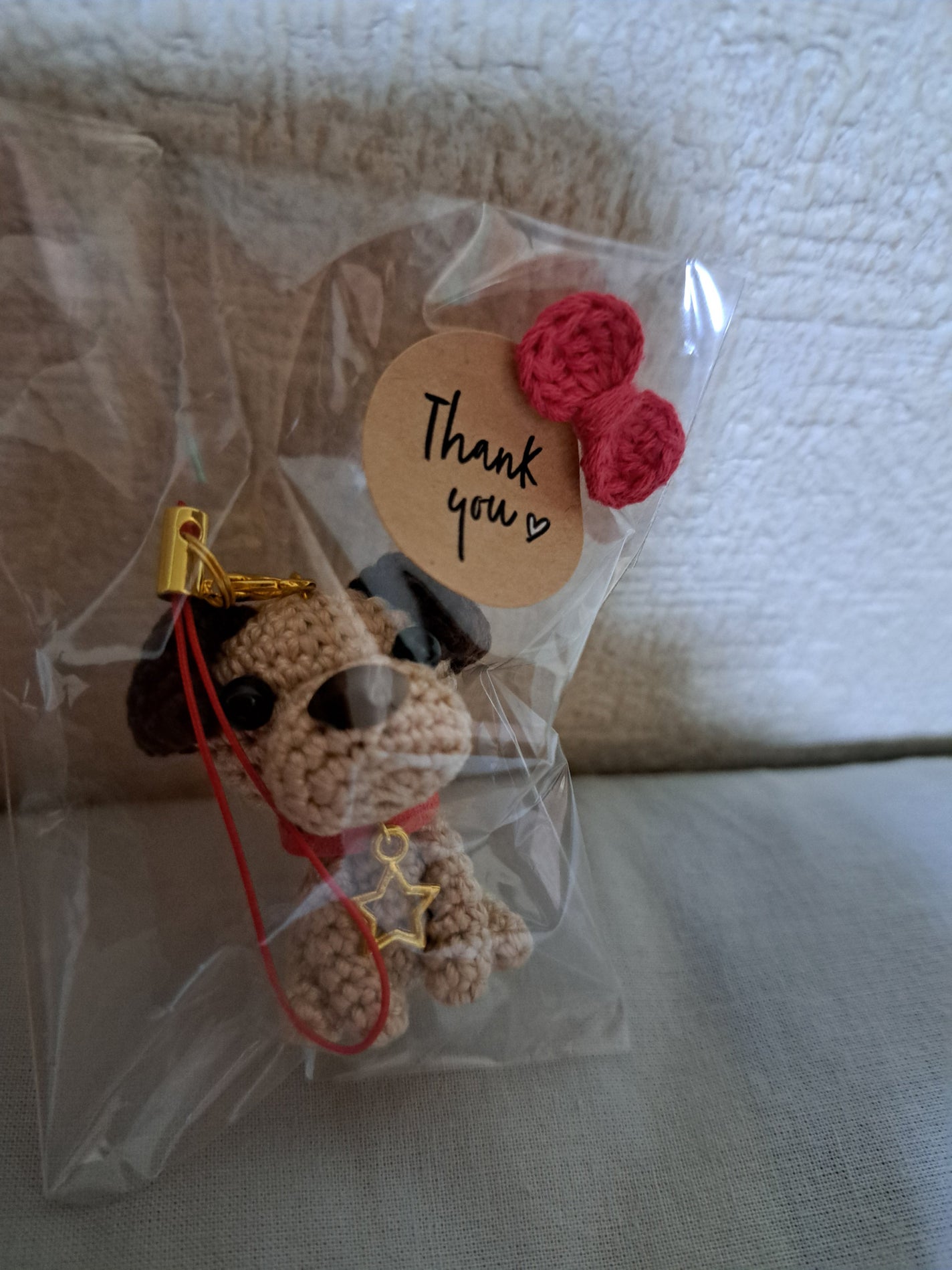 華 on LIPS 「編みぐるみおやすみわんこ ハート付き編み犬包装からしてとっても..」(3枚目)