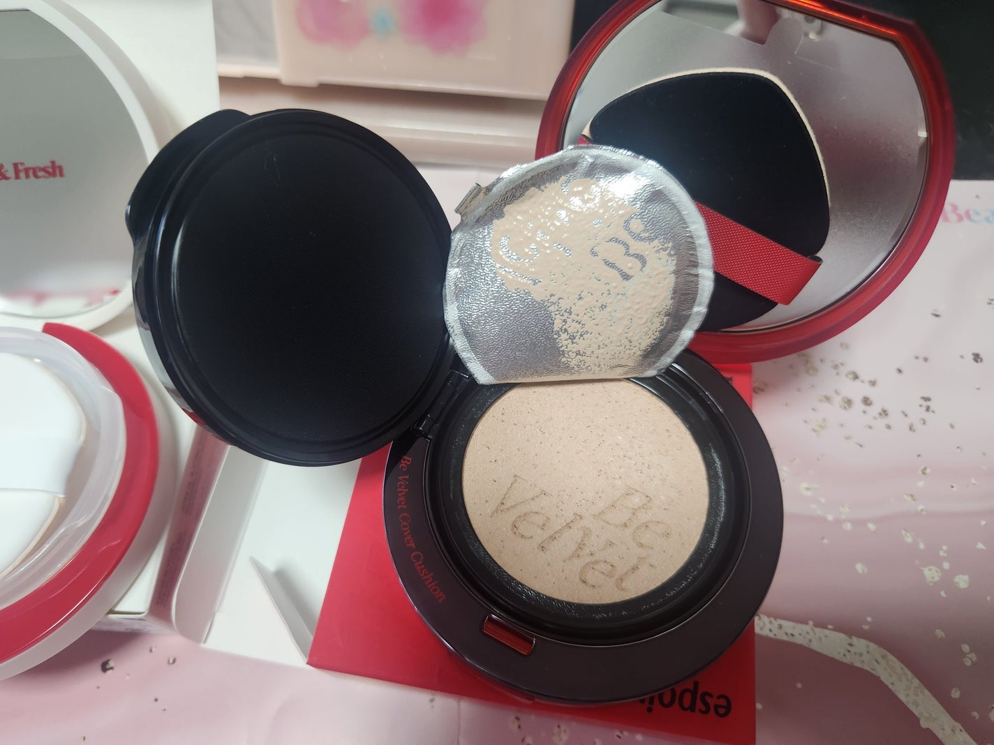 ビーベルベットカバークッション/espoir/クッションファンデーションを使ったクチコミ(2枚目)