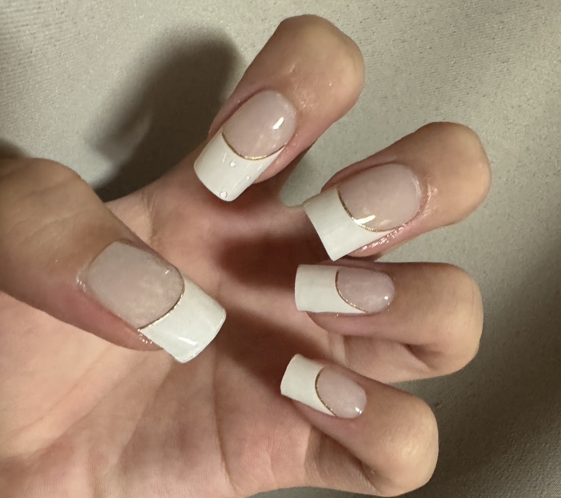 セミキュアジェルネイル（ハンド） ND-359 N Sylph (special day Collection)/ohora/ネイルシールを使ったクチコミ（1枚目）