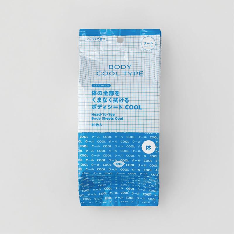 からだWelcia・くらしWelcia 体の全部をくまなく拭けるボディシートCOOL