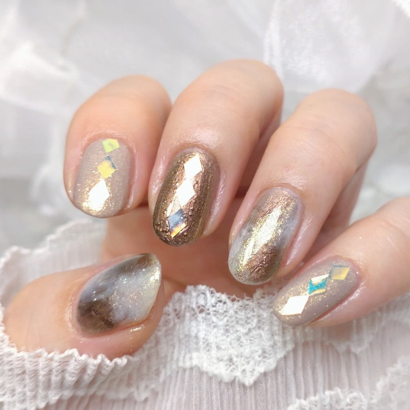 ミルクティ on LIPS 「✴✴#夏ブラウンネイル🤎✴使用色paネイル(@pa_nail)..」(5枚目)