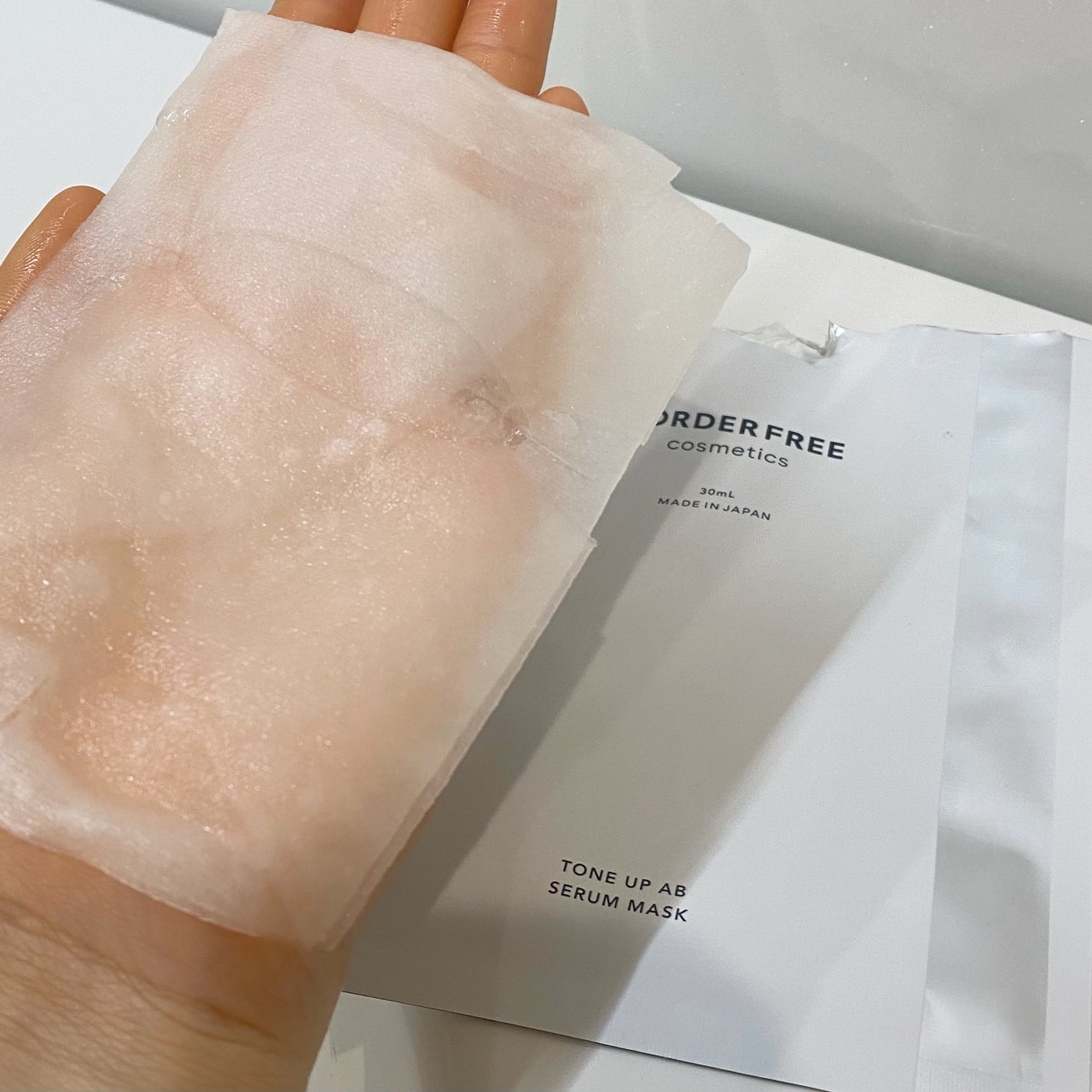 トーンアップABセラムマスク/BORDER FREE cosmetics/シートマスク・パックを使ったクチコミ(2枚目)