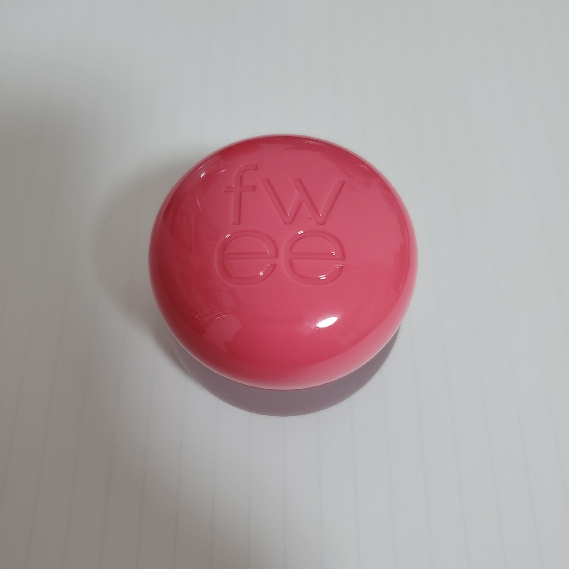 リップアンドチーク ブラーリープリンポット PK03 チェリー/fwee/口紅を使ったクチコミ（1枚目）