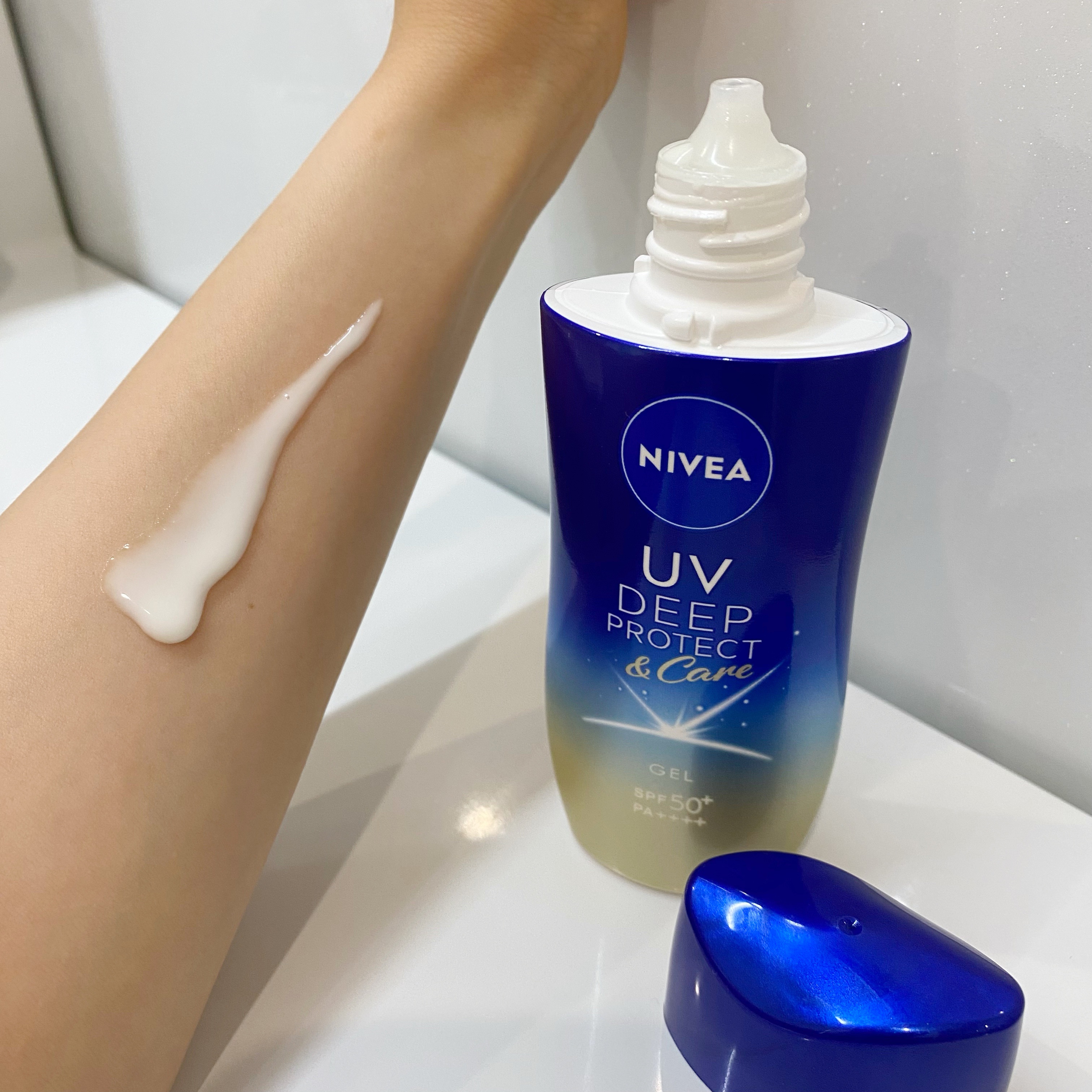 ニベアUV ディープ プロテクト＆ケア ジェル/ニベア/日焼け止めジェルを使ったクチコミ（2枚目）