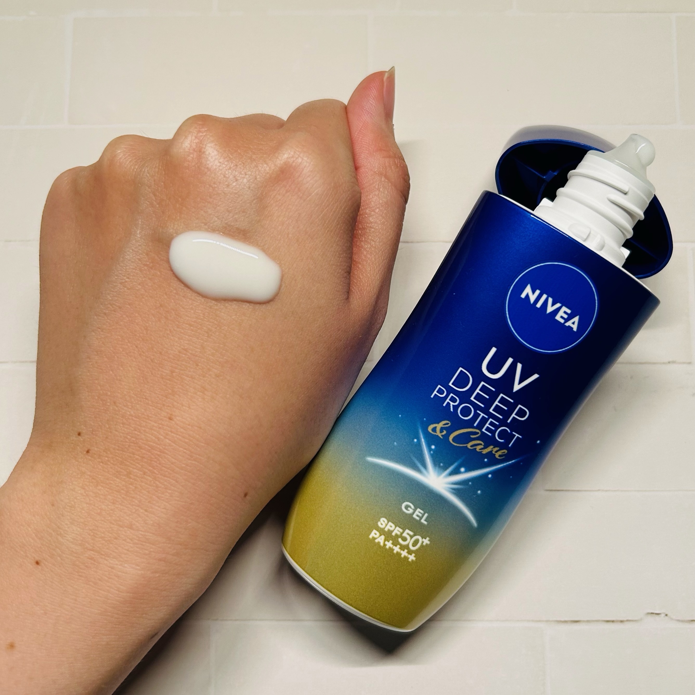 ニベアUV ディープ プロテクト＆ケア ジェル/ニベア/日焼け止めジェルを使ったクチコミ（2枚目）