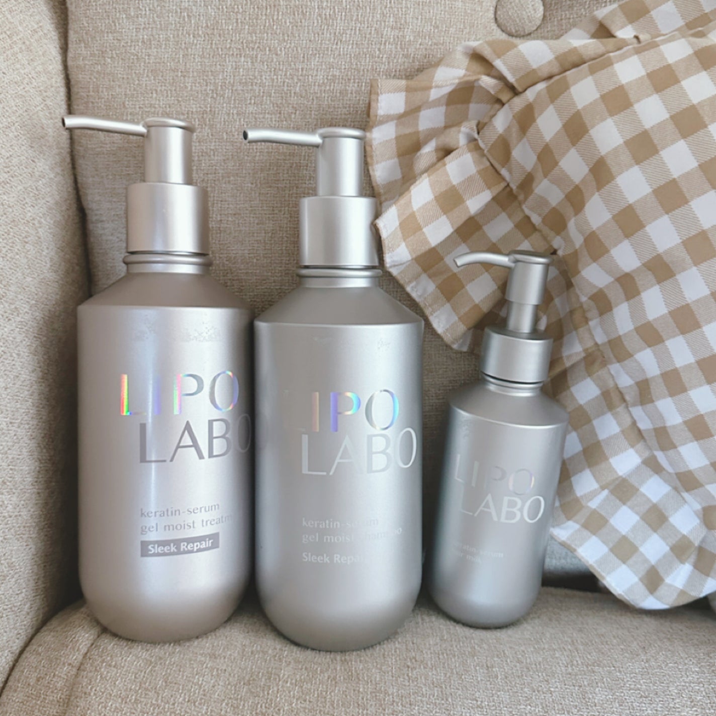 リポ ラボ ケラチンセラム ジェルモイスト シャンプー /トリートメントスリークリペア*/LIPO LABO/市販シャンプーを使ったクチコミ(1枚目)