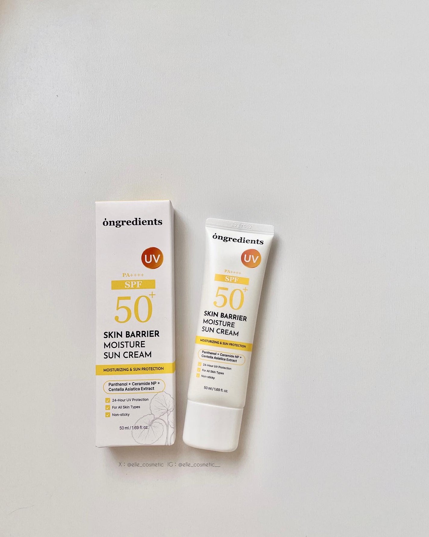 スキンバリアモイスチャーサンクリーム/Ongredients/日焼け止めクリームを使ったクチコミ(1枚目)