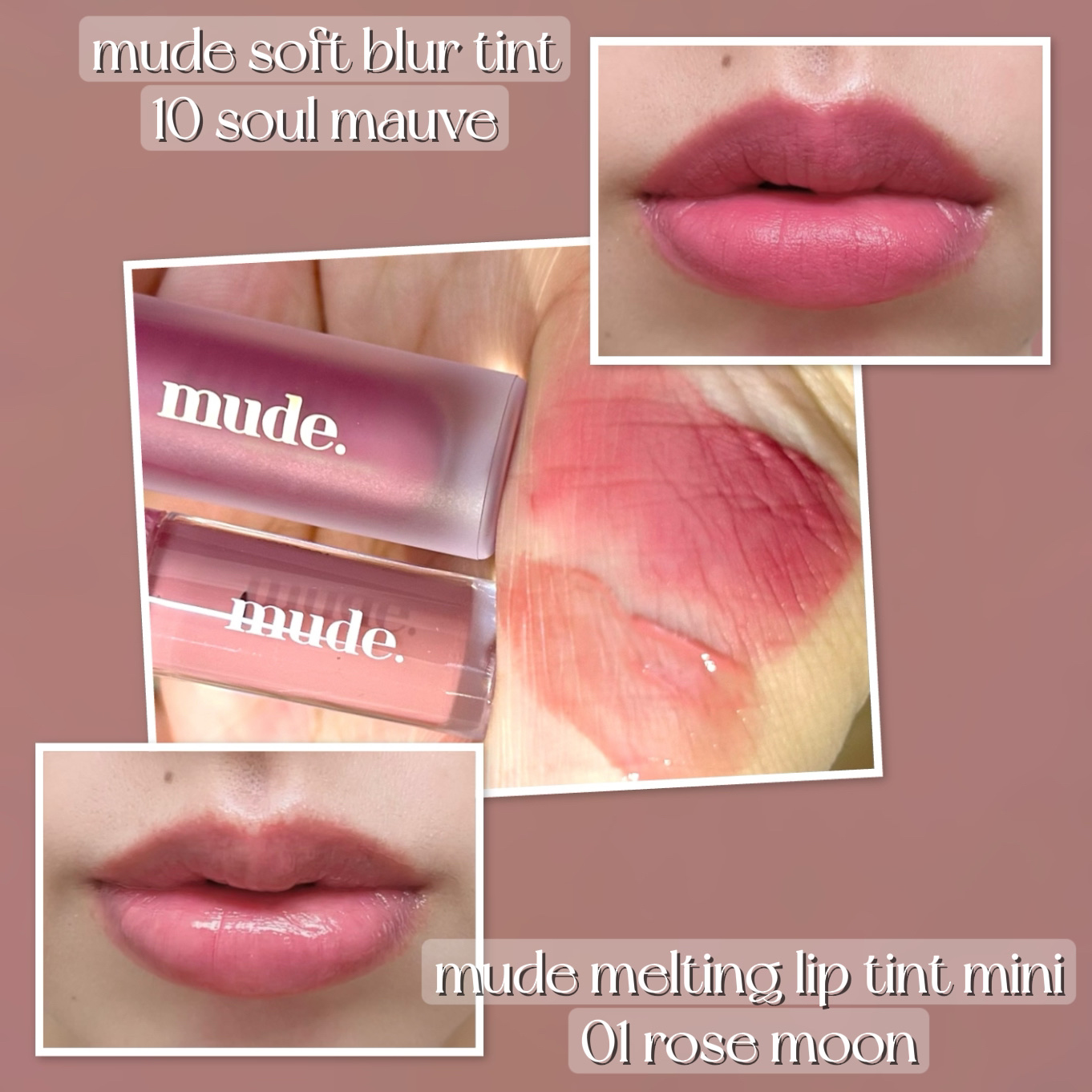 ソフトブラーティント/mude/リップティントを使ったクチコミ（3枚目）