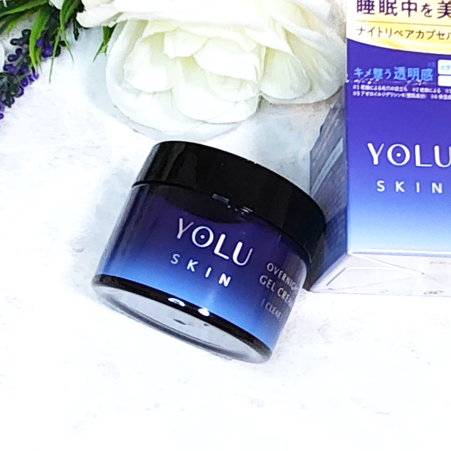 ヨル スキン オーバーナイトジェルクリーム クリア/YOLU/フェイスクリームを使ったクチコミ（2枚目）