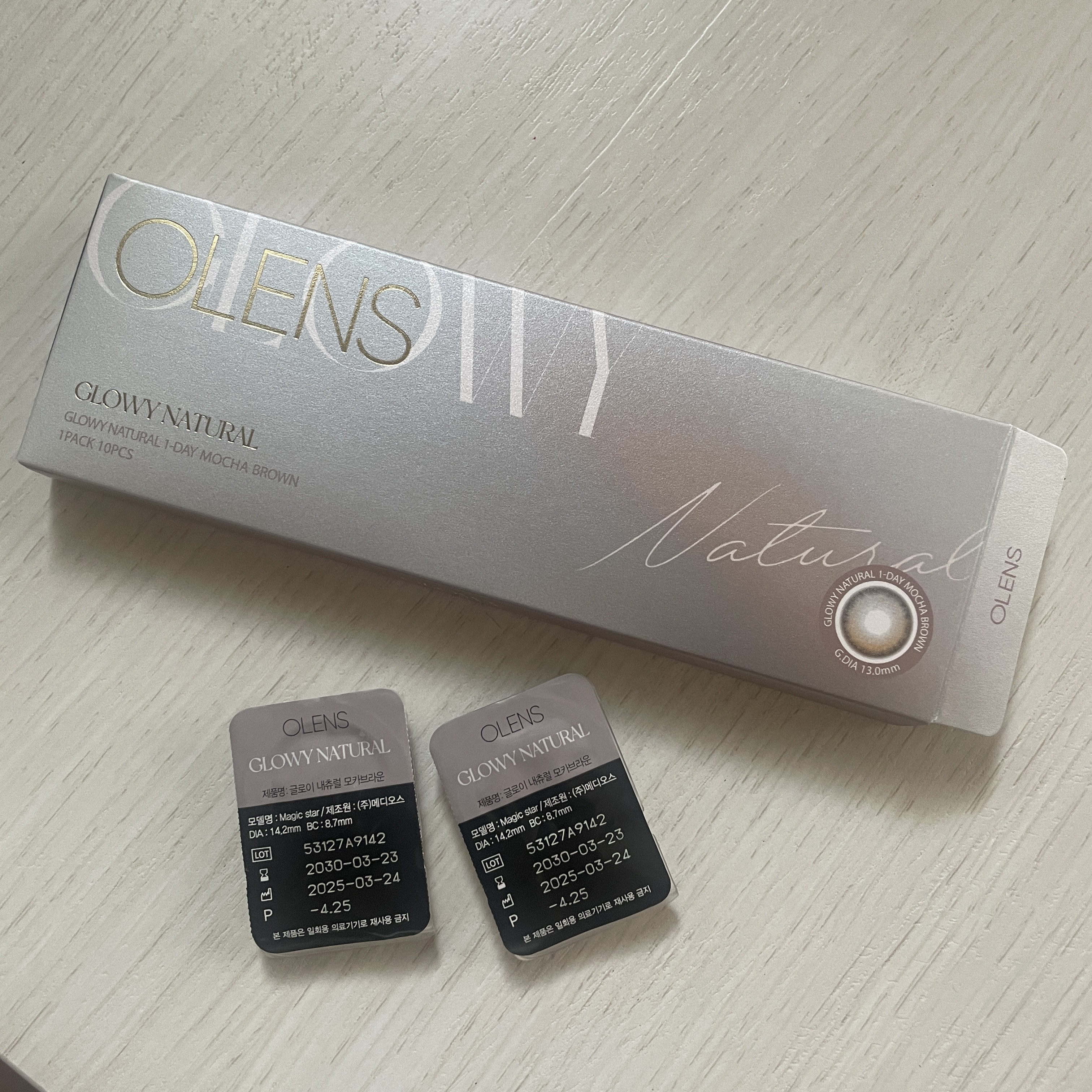 Glowy Natural 1Day/OLENS/カラーコンタクトレンズを使ったクチコミ（2枚目）