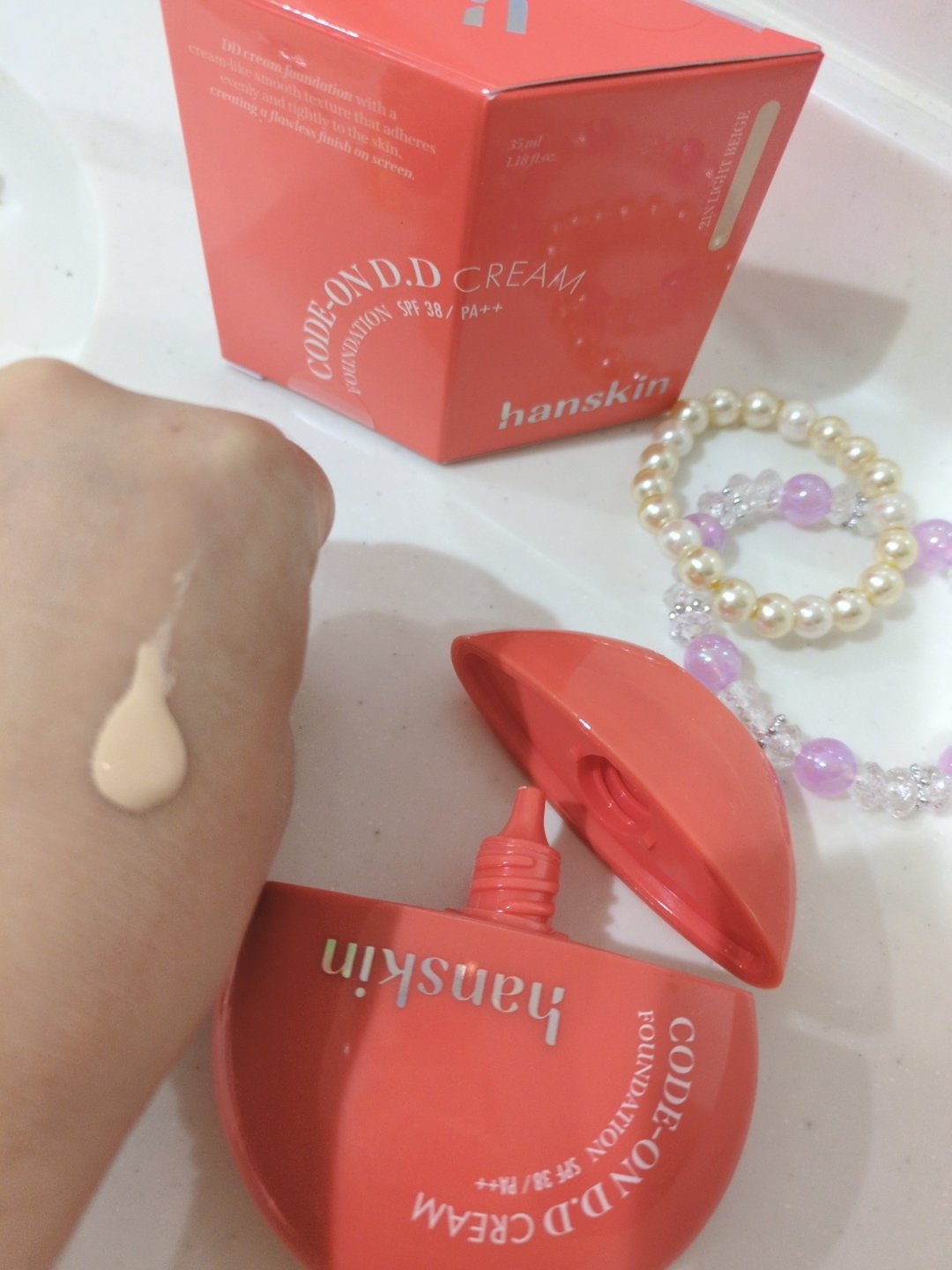 CODEON DDクリームファンデーション/ハンスキン/クリーム・エマルジョンファンデーションを使ったクチコミ（2枚目）