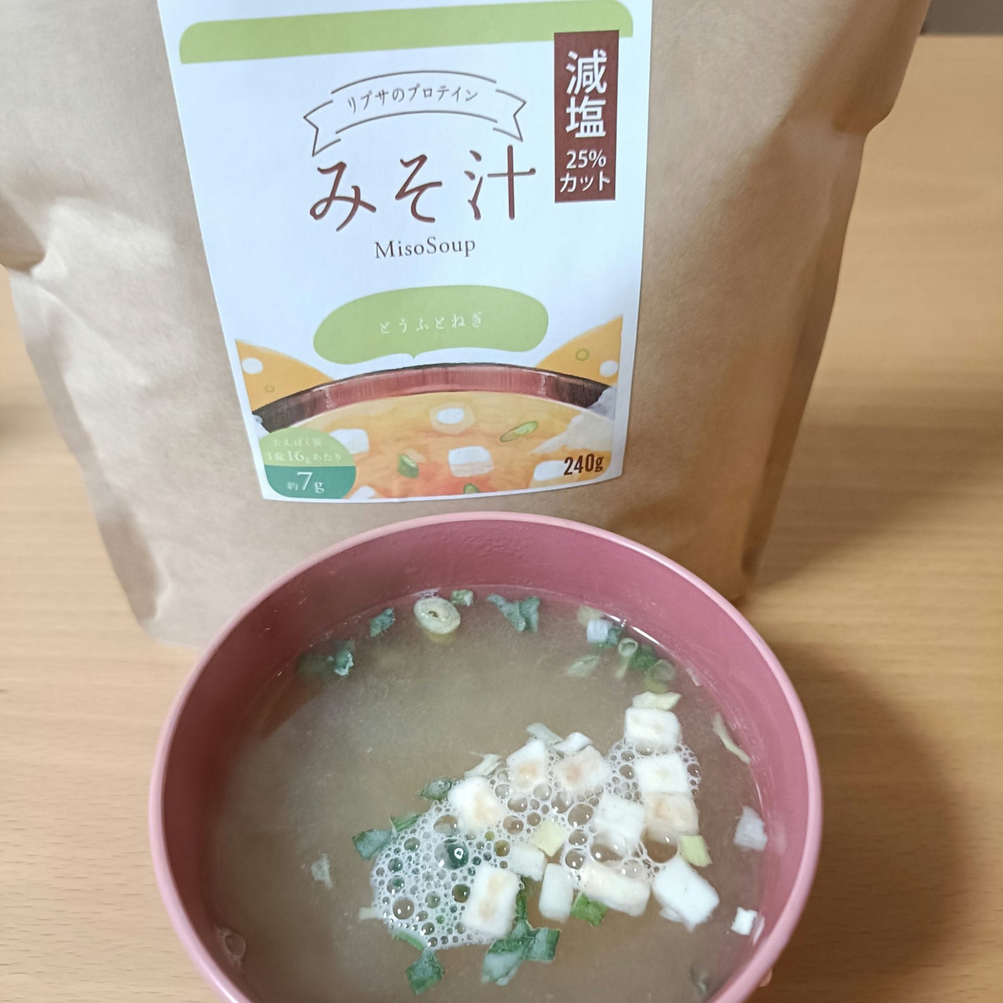 みそ汁プロテイン/リプサ/ソイプロテインを使ったクチコミ(5枚目)
