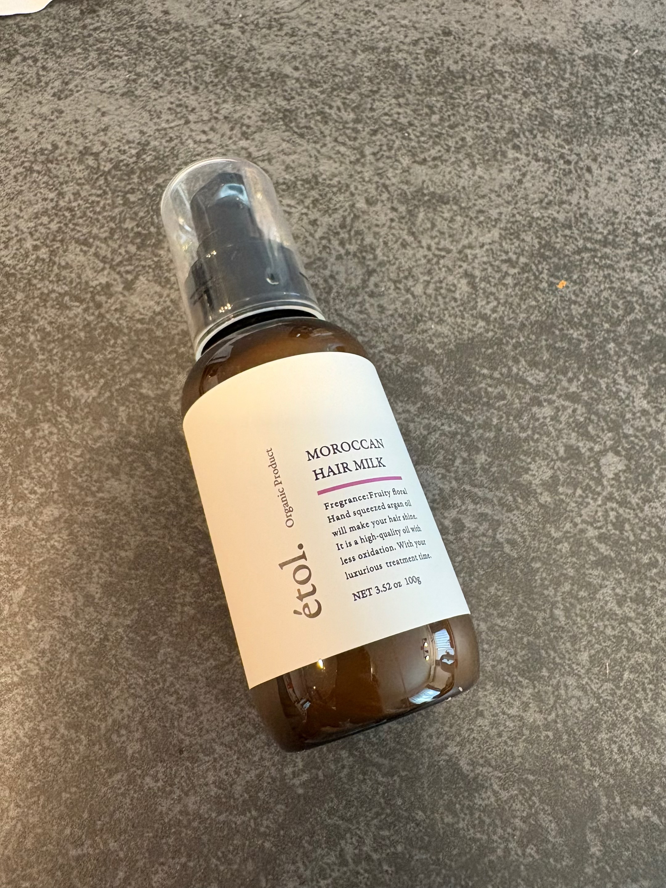 Moroccan hair milk/etol./ヘアミルクを使ったクチコミ（1枚目）