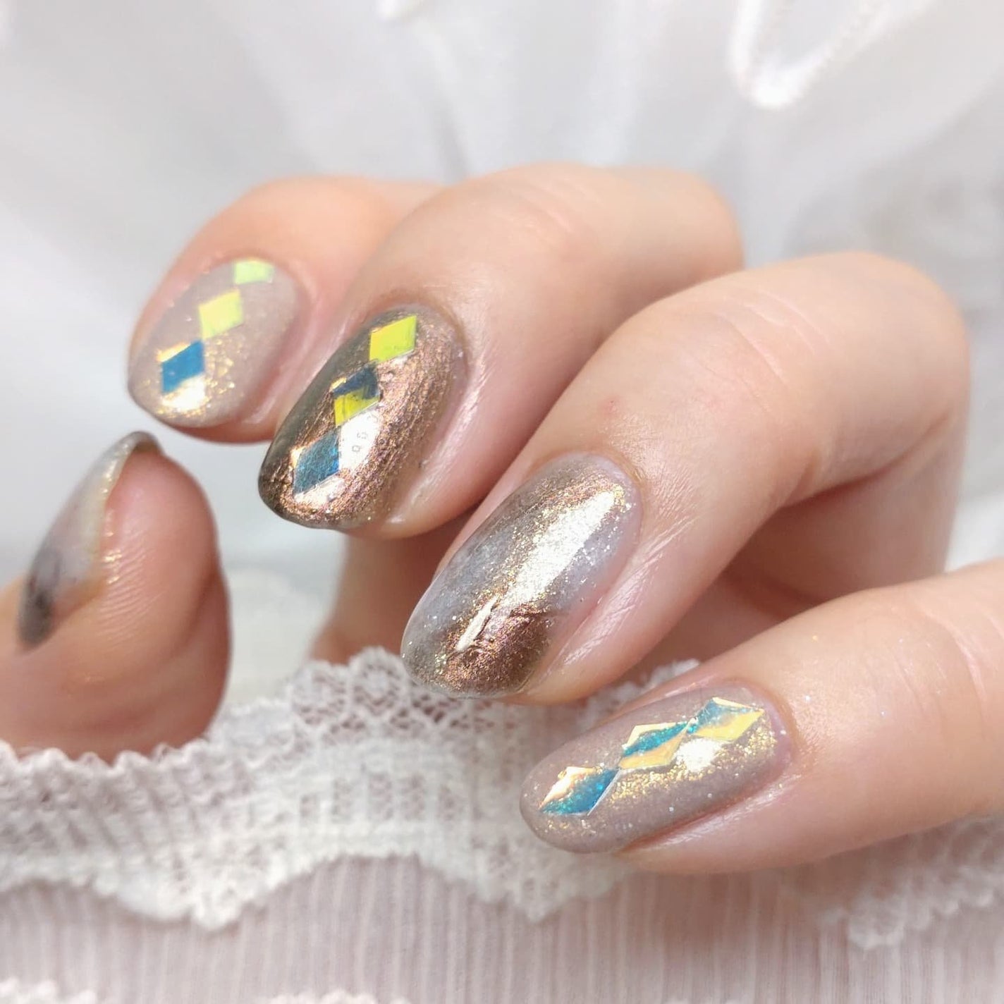 ミルクティ on LIPS 「✴✴#夏ブラウンネイル🤎✴使用色paネイル(@pa_nail)..」(1枚目)