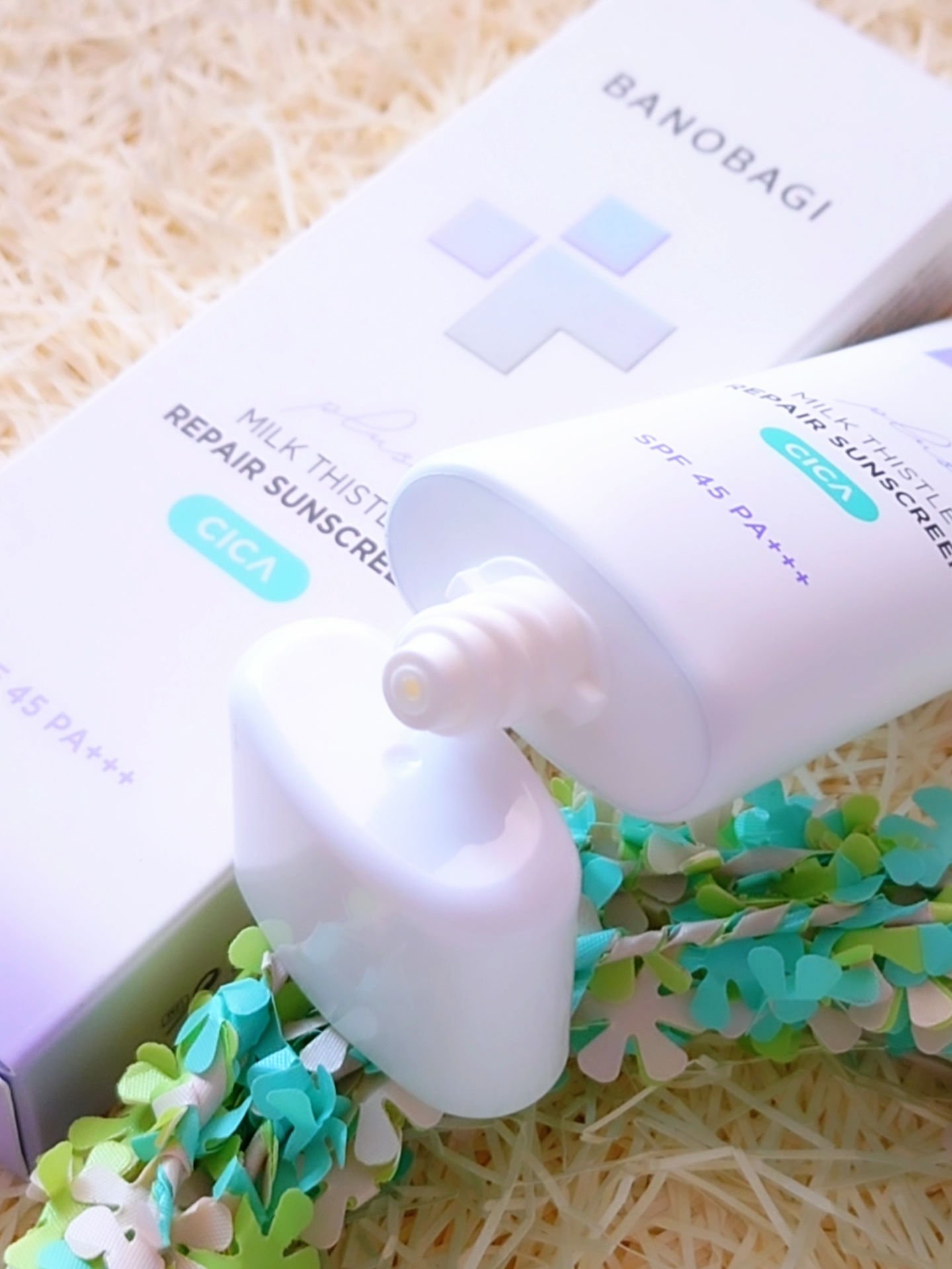 ミルクシスルリペアシカサンスクリーンプラス/BANOBAGI/日焼け止めミルクを使ったクチコミ（3枚目）