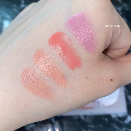 ジューシーグロウバーム/MilleFée/ジェル・クリームチークを使ったクチコミ(7枚目)