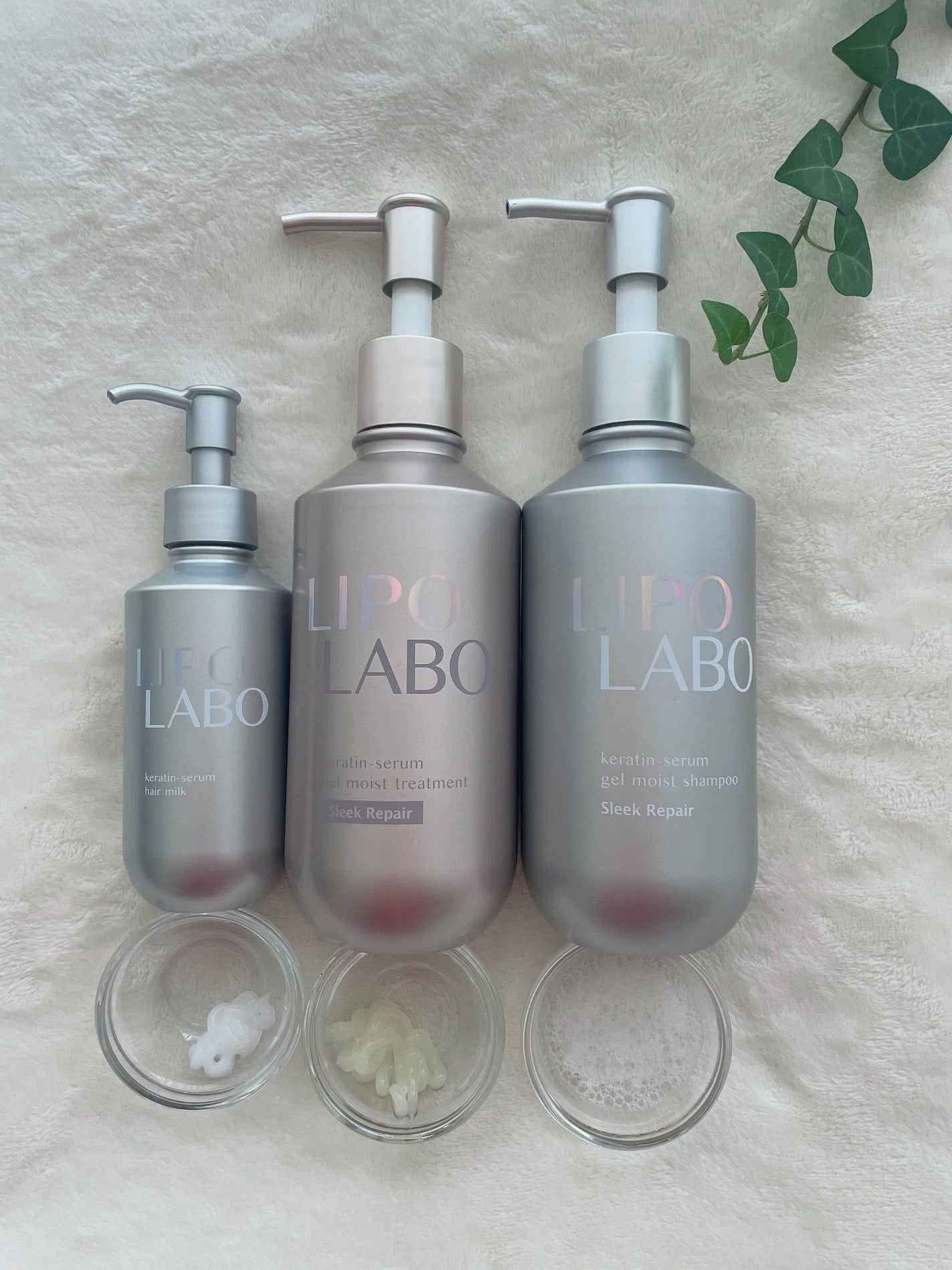 リポ ラボ ケラチンセラム ジェルモイスト シャンプー /トリートメントスリークリペア*/LIPO LABO/市販シャンプーを使ったクチコミ(3枚目)