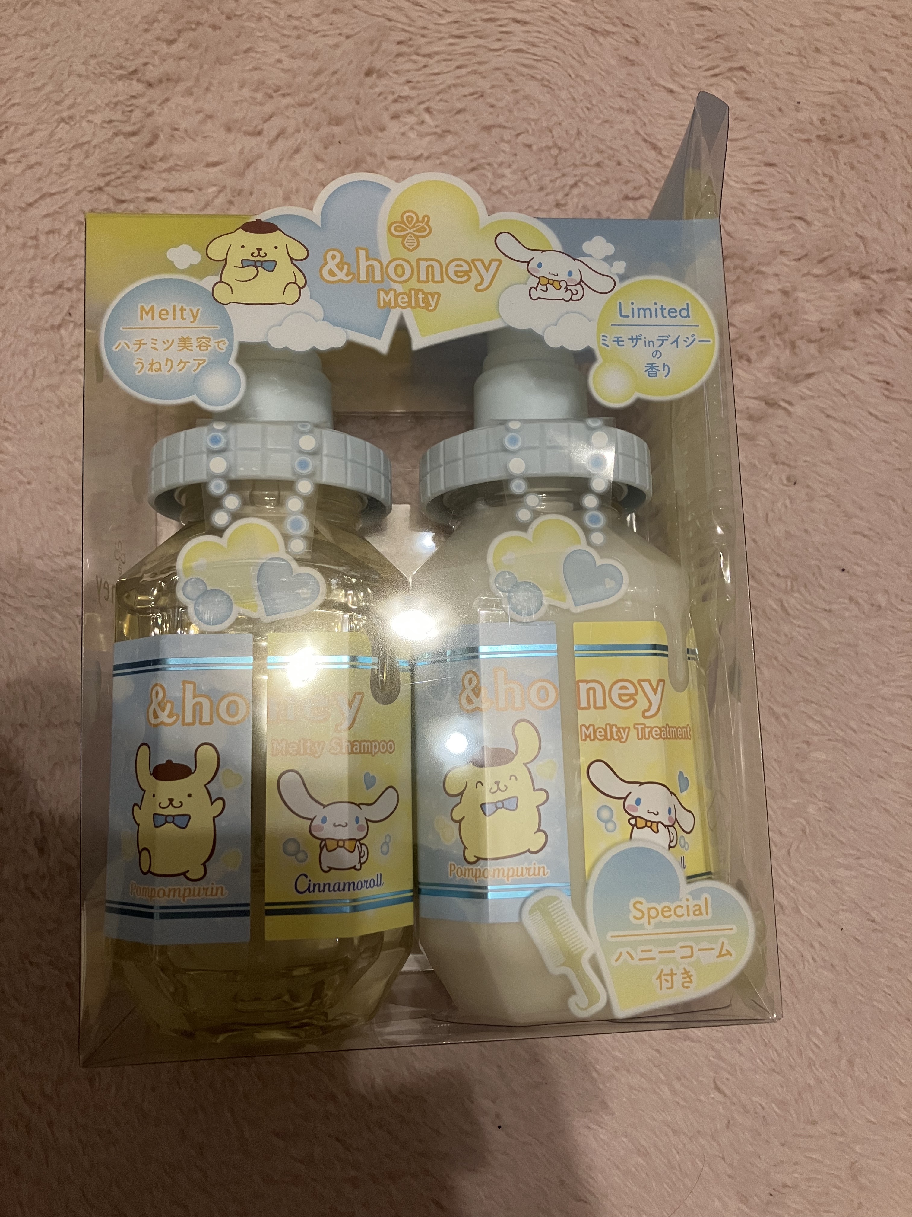 アンドハニー メルティ／シナモロール・ポムポムプリン 限定デザイン/&honey/市販シャンプーを使ったクチコミ（3枚目）