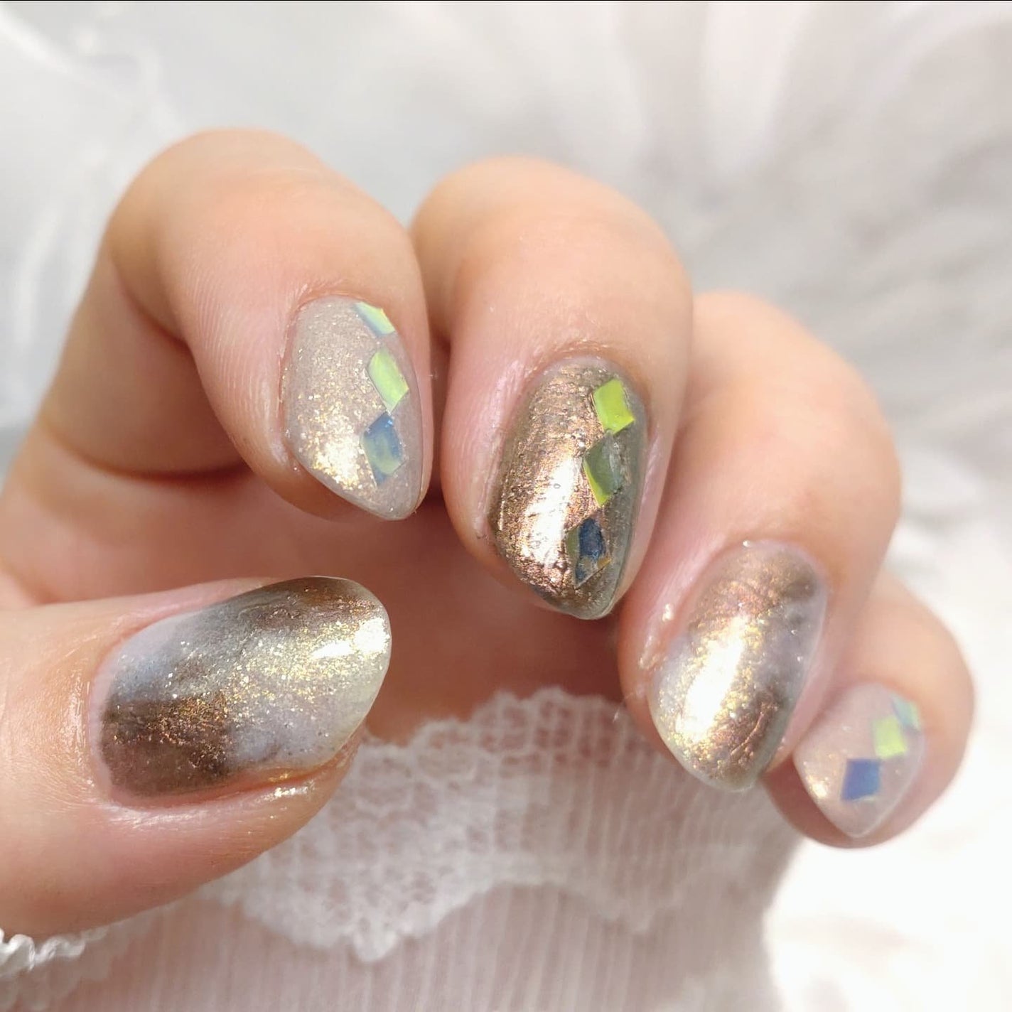 ミルクティ on LIPS 「✴✴#夏ブラウンネイル🤎✴使用色paネイル(@pa_nail)..」(3枚目)