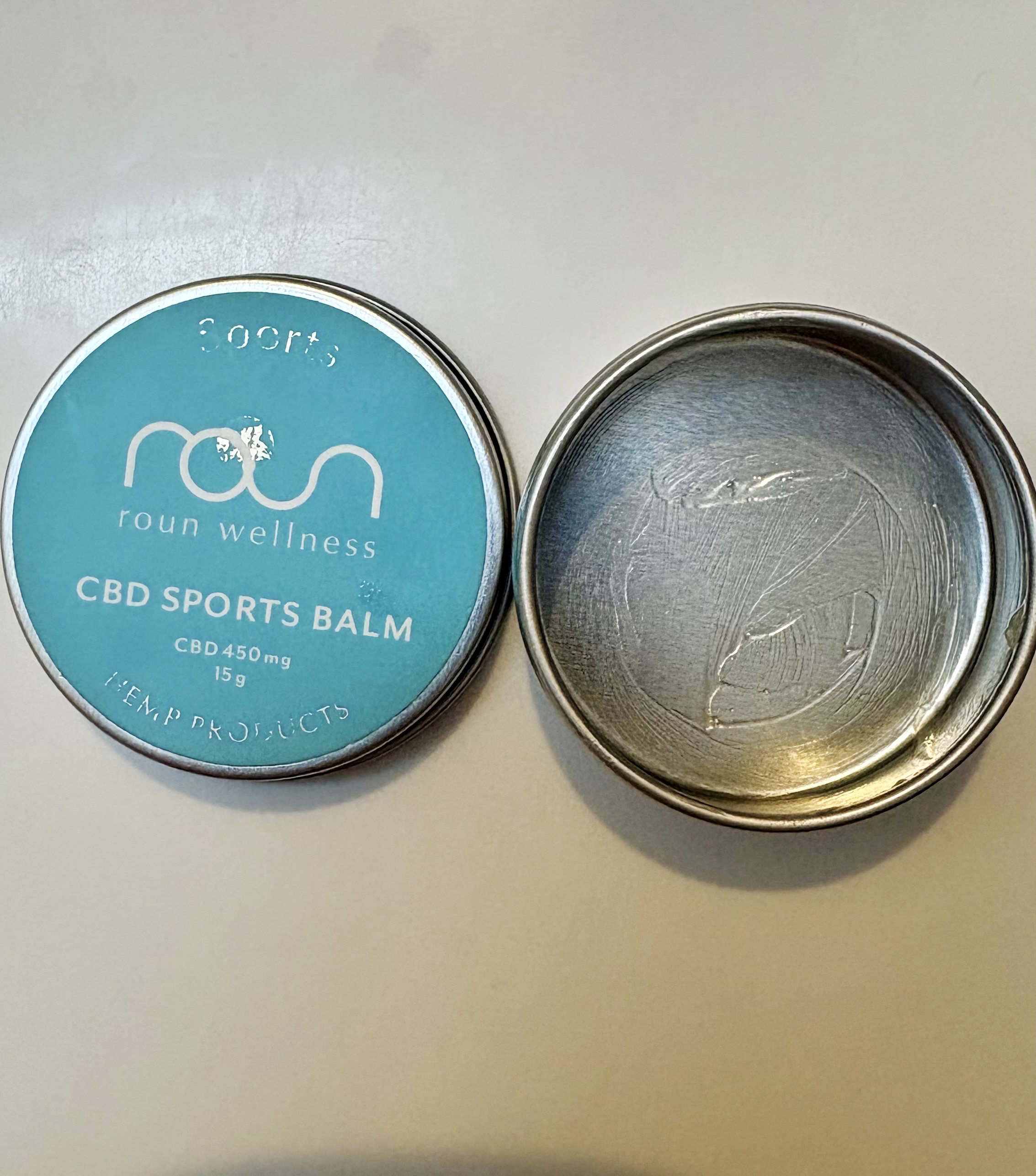 roun CBDスポーツバームのクチコミ「rounCBDスポーツバーム15g¥2,980

踊らされて買ってはみたものの頭痛にも肩こりに.....」（1枚目）