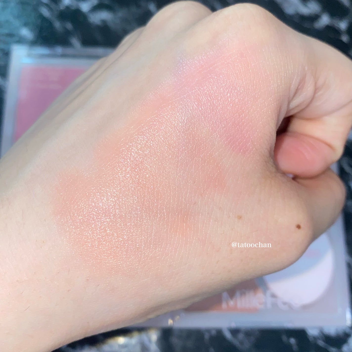 ジューシーグロウバーム/MilleFée/ジェル・クリームチークを使ったクチコミ(8枚目)