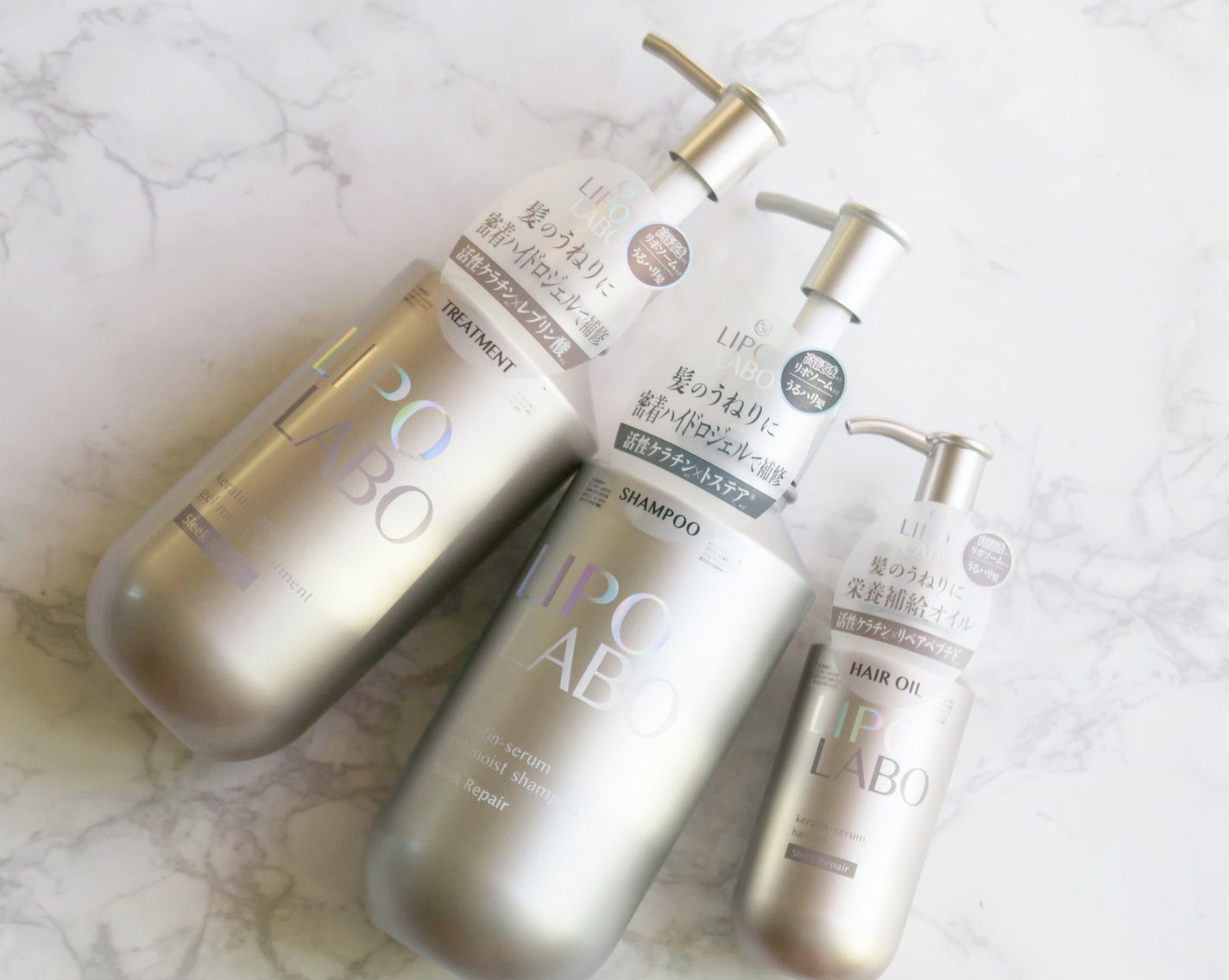 リポ ラボ ケラチンセラム ジェルモイスト シャンプー /トリートメントスリークリペア*/LIPO LABO/市販シャンプーを使ったクチコミ(1枚目)