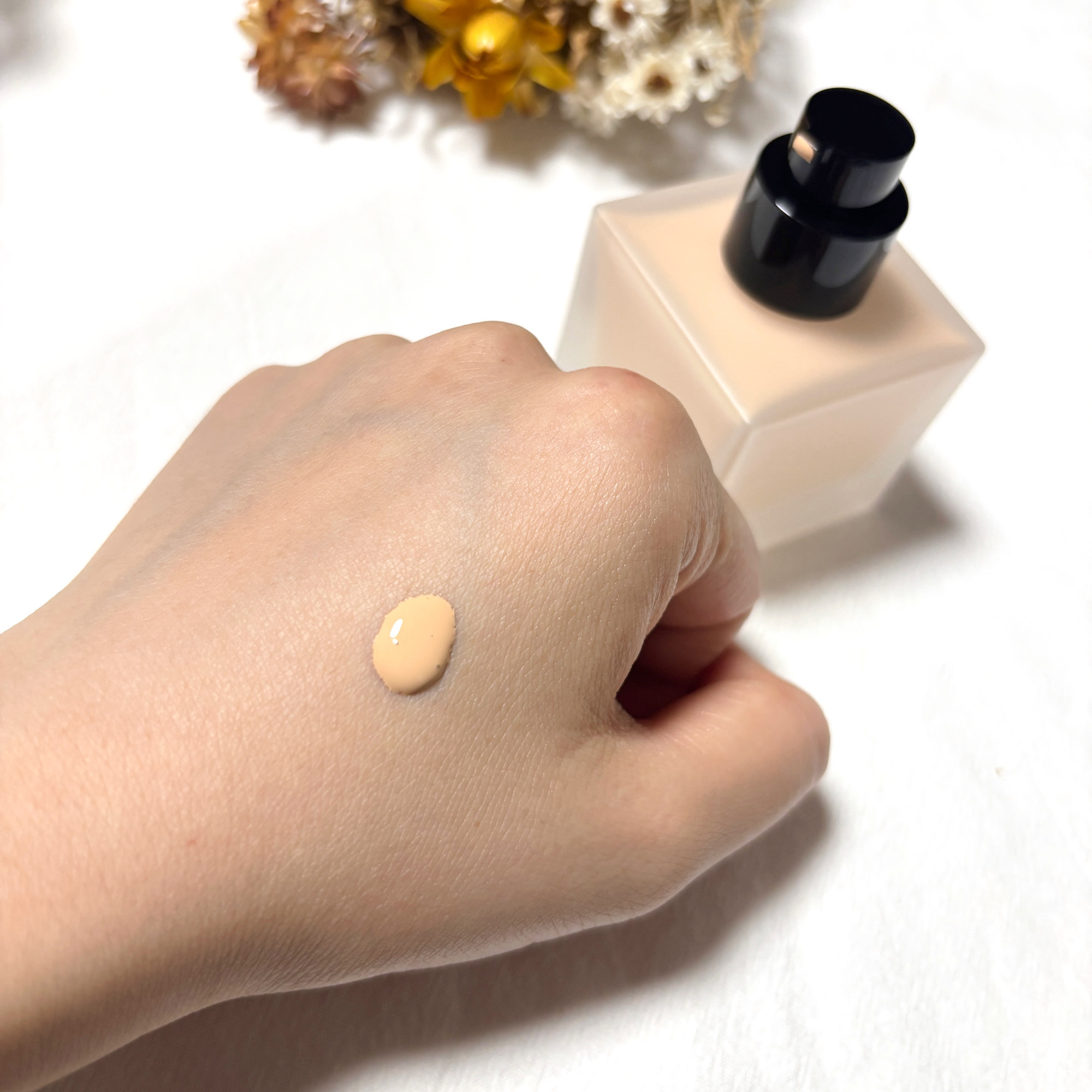 アンリミテッド ラスティング フルイド/shu uemura/リキッドファンデーションを使ったクチコミ（2枚目）