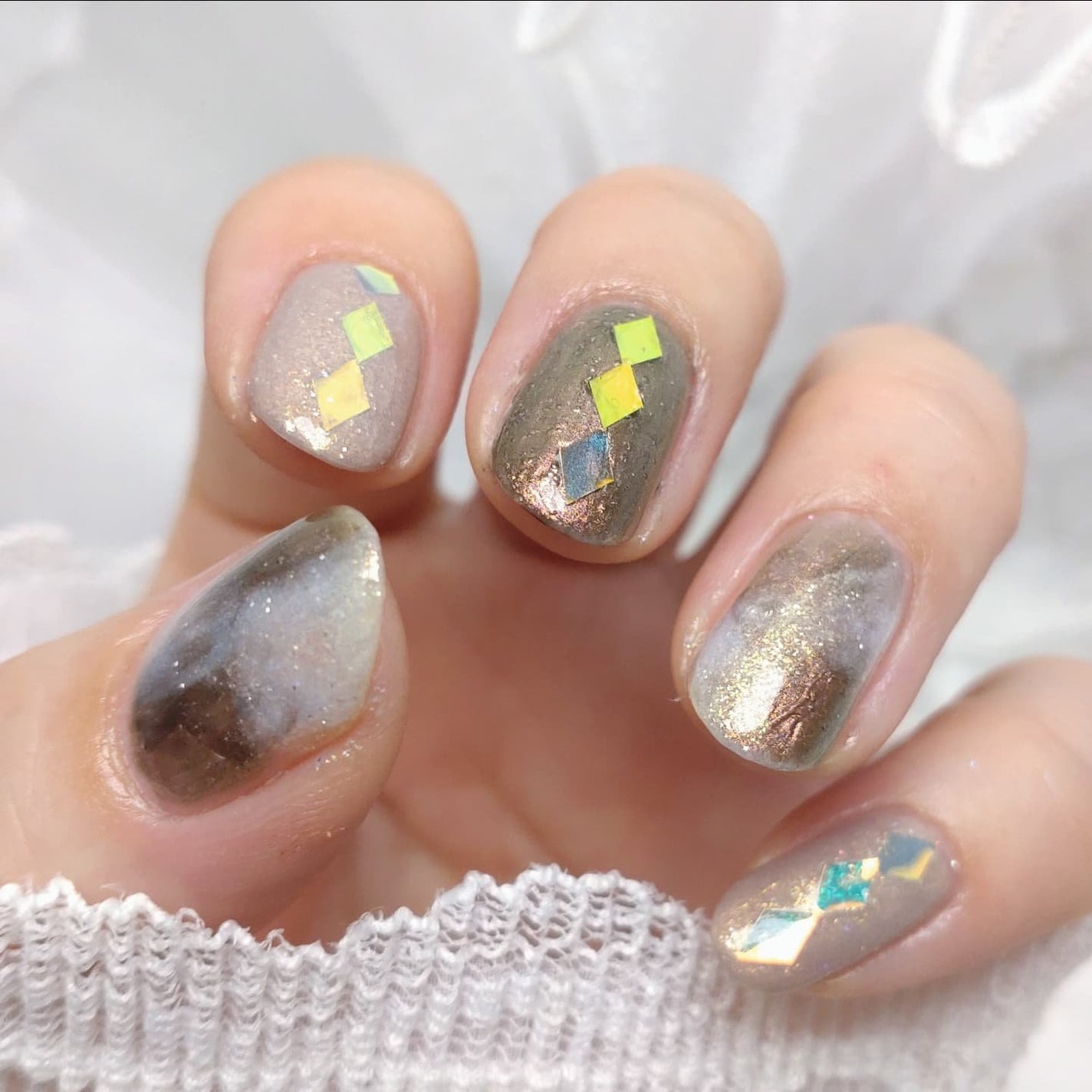 ミルクティ on LIPS 「✴✴#夏ブラウンネイル🤎✴使用色paネイル(@pa_nail)..」(2枚目)