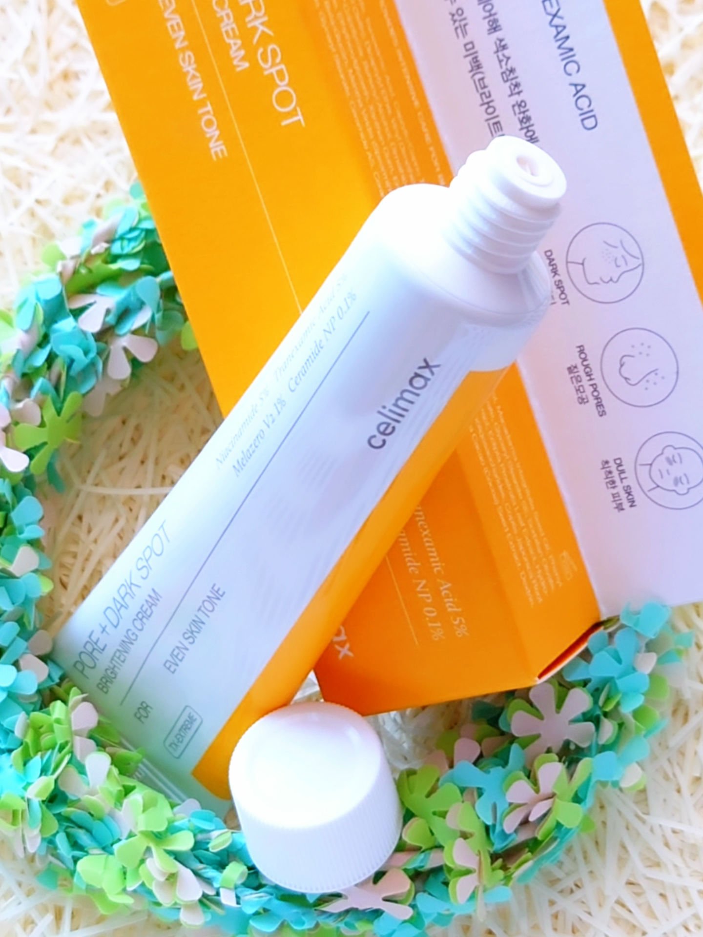 ポアブライトニングシミケアクリーム/celimax/フェイスクリームを使ったクチコミ（3枚目）