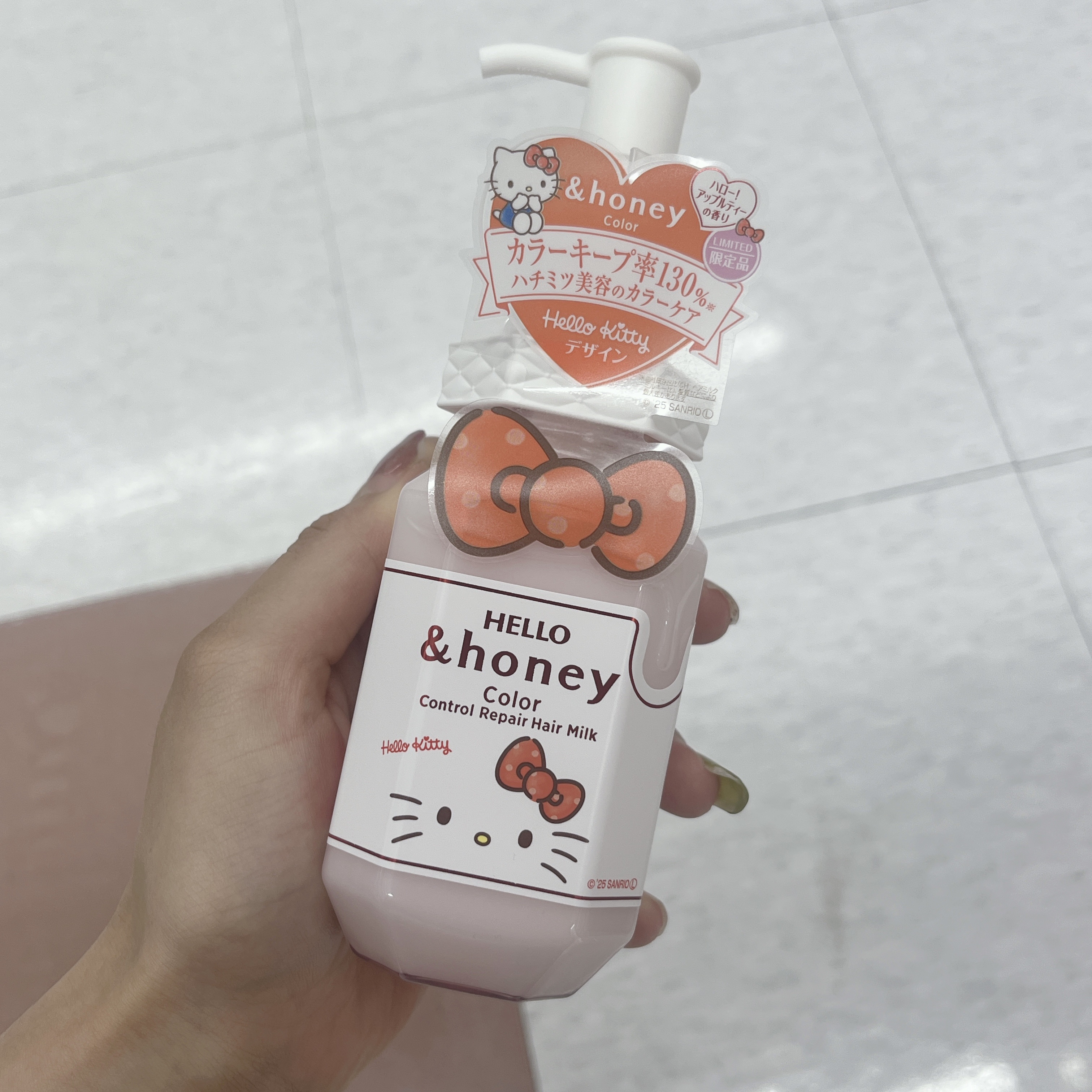 アンドハニー カラー コントロールリペア  ヘアミルク3.0/ハローキティ/&honey/ヘアミルクを使ったクチコミ（1枚目）