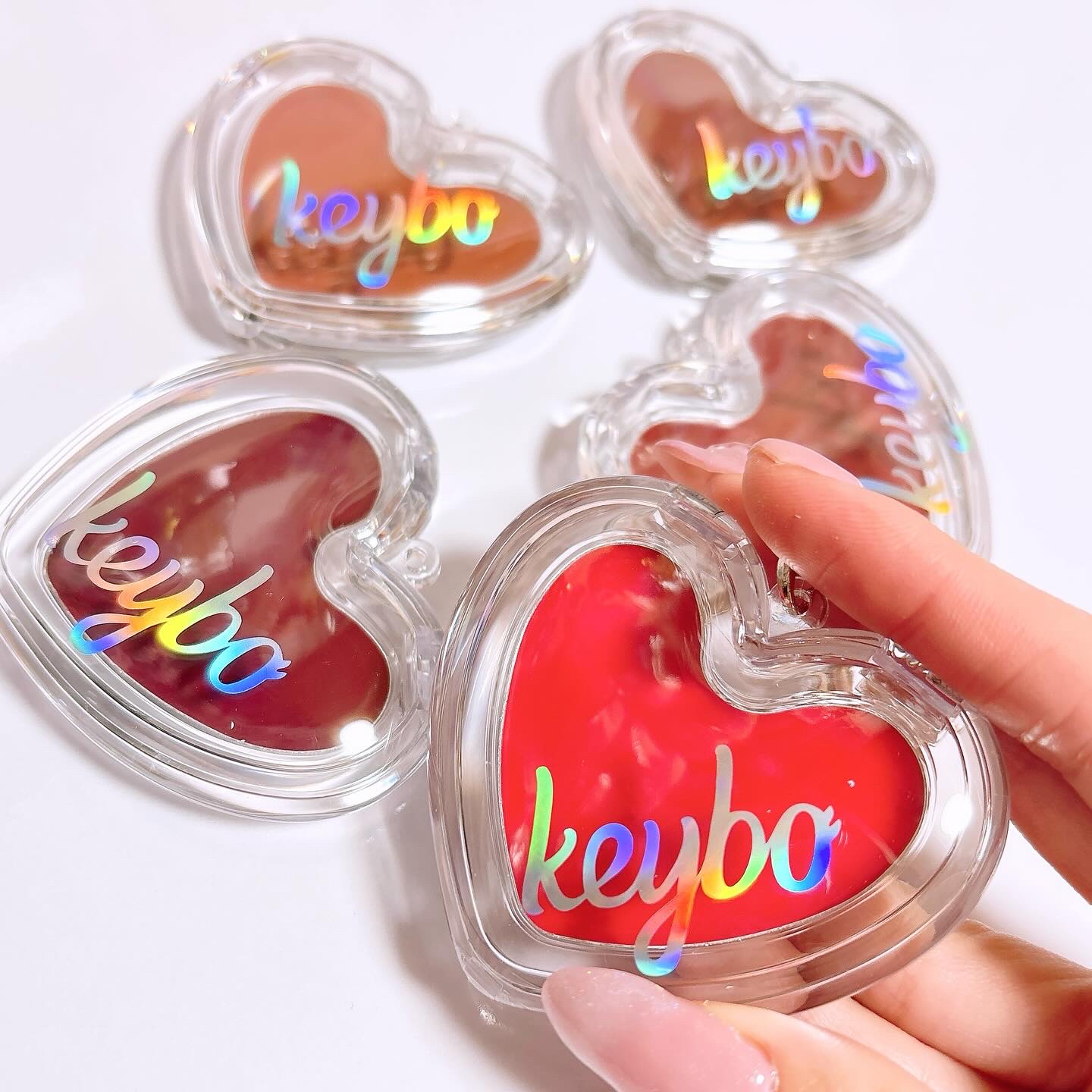 ハートキーリング リップ＆チーク/keybo/口紅を使ったクチコミ（2枚目）