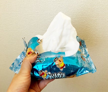 ガリガリ君クールボディシート クールソーダの香り/バンダイナムコ/ボディシートを使ったクチコミ(2枚目)