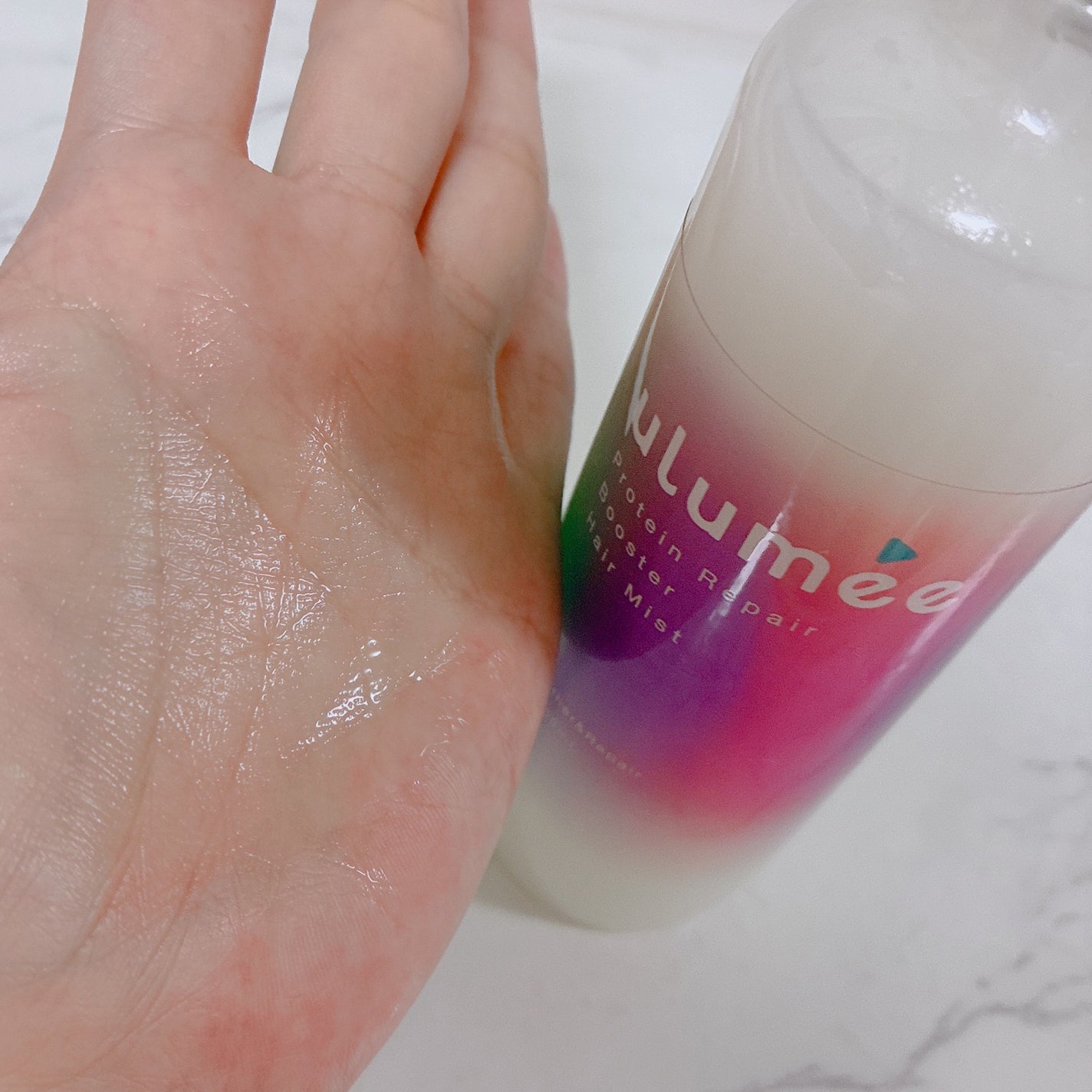 プロテインリペア ブースターヘアミスト/ulumee/ヘアミストを使ったクチコミ(3枚目)