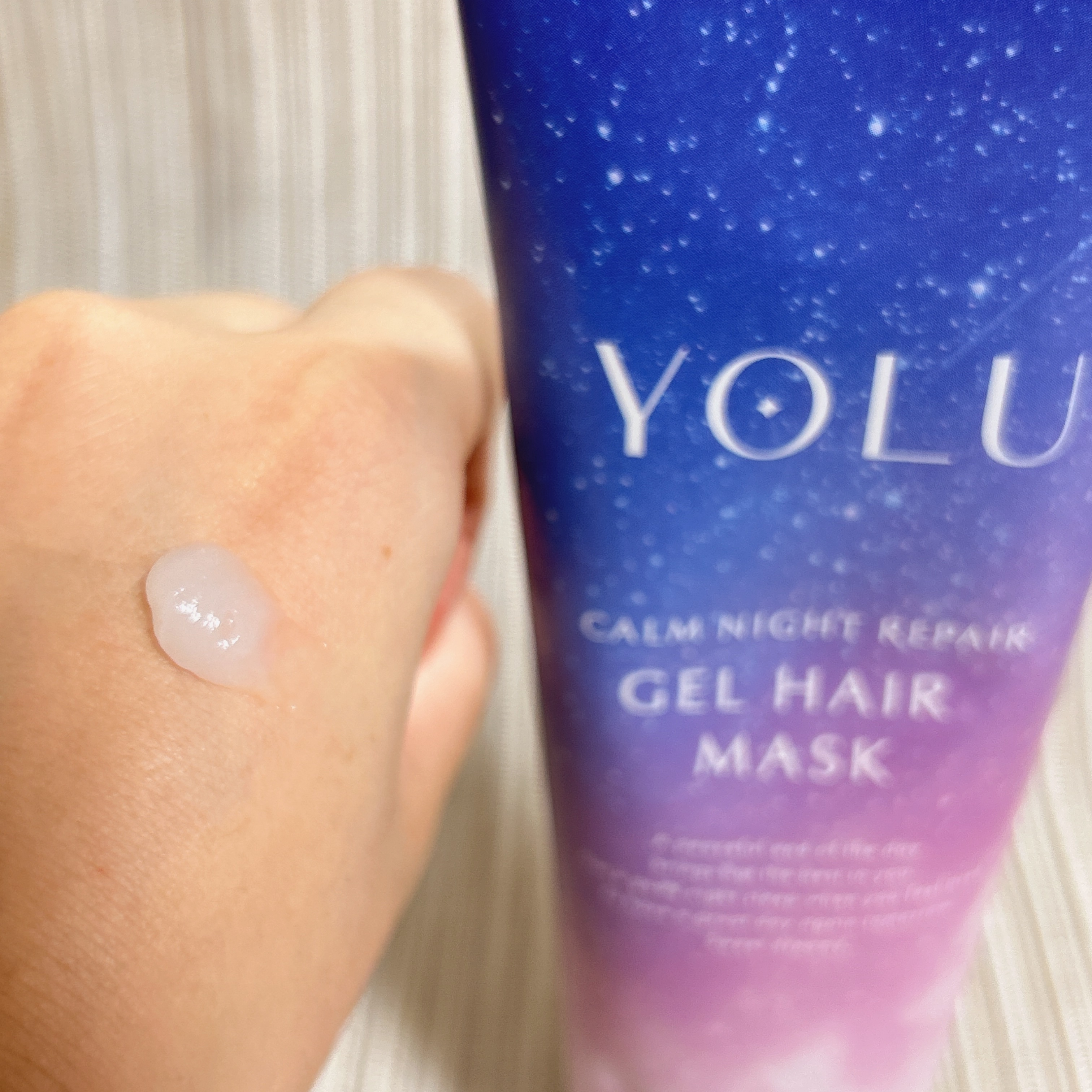 ヨル　カームナイトリペアジェルヘアマスク/YOLU/ヘアマスク・ヘアパックを使ったクチコミ（2枚目）