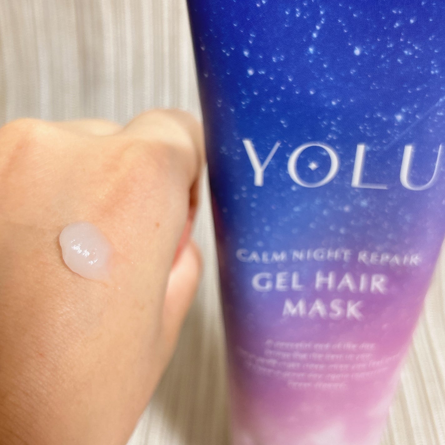 ヨル カームナイトリペアジェルヘアマスク/YOLU/ヘアマスク・ヘアパックを使ったクチコミ(2枚目)