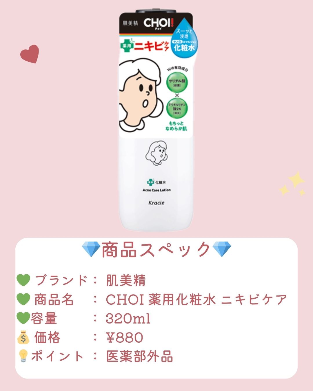 肌美精 CHOI薬用化粧水 ニキビケア[医薬部外品]/肌美精/化粧水を使ったクチコミ（2枚目）