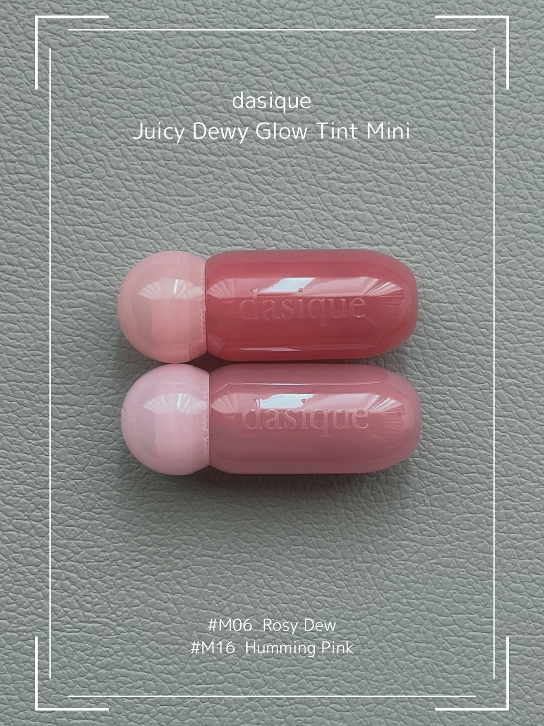 ジューシーデューイグロウティント (ミニ限定) 16 ハミングピンク/dasique/リップティントを使ったクチコミ（2枚目）