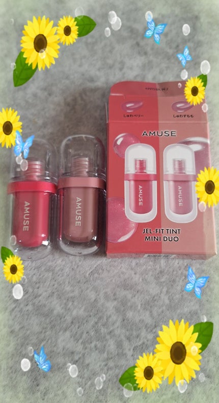 ジェルフィットティント/AMUSE/リップティントを使ったクチコミ(1枚目)