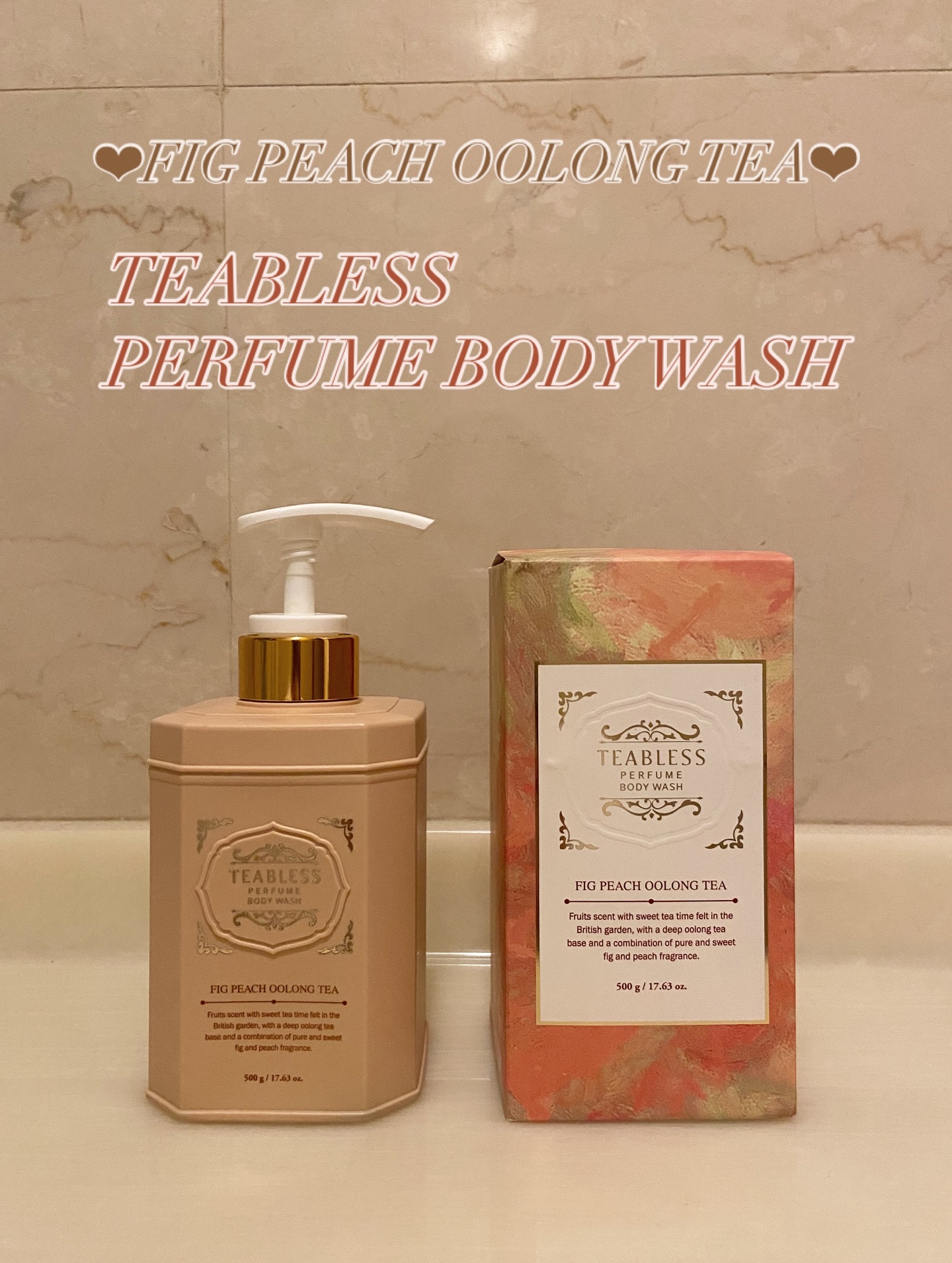 パフュームボディウォッシュ フィグピーチウーロンティー/TEABLESS/ボディソープを使ったクチコミ（1枚目）